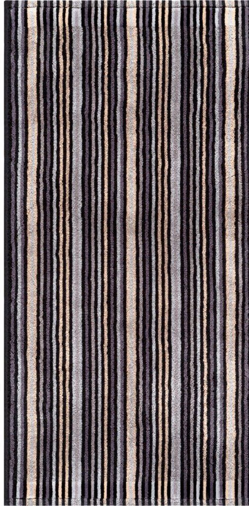 Egeria Handtücher Combi Stripes, 100% anthrazit Walkfrottee (1-St), feinen Streifen, mit Baumwolle