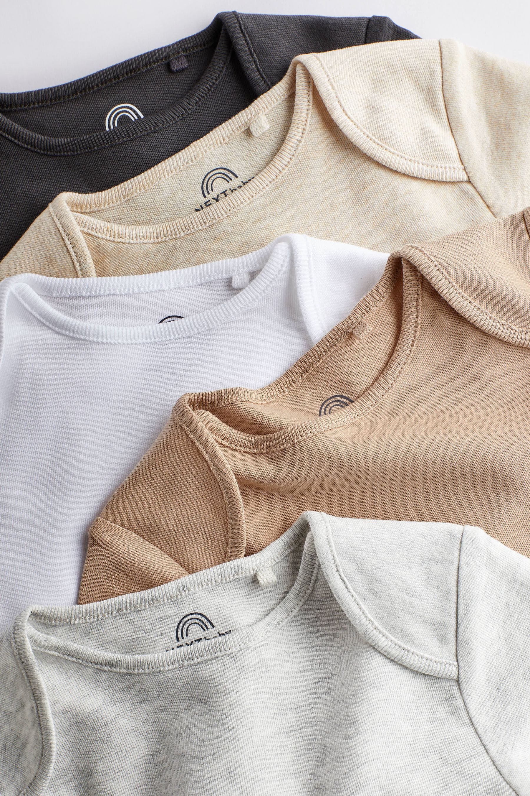 Next Langarmbody 5er-Pack Essential Baby-Bodysuits mit langem Arm (5-tlg)