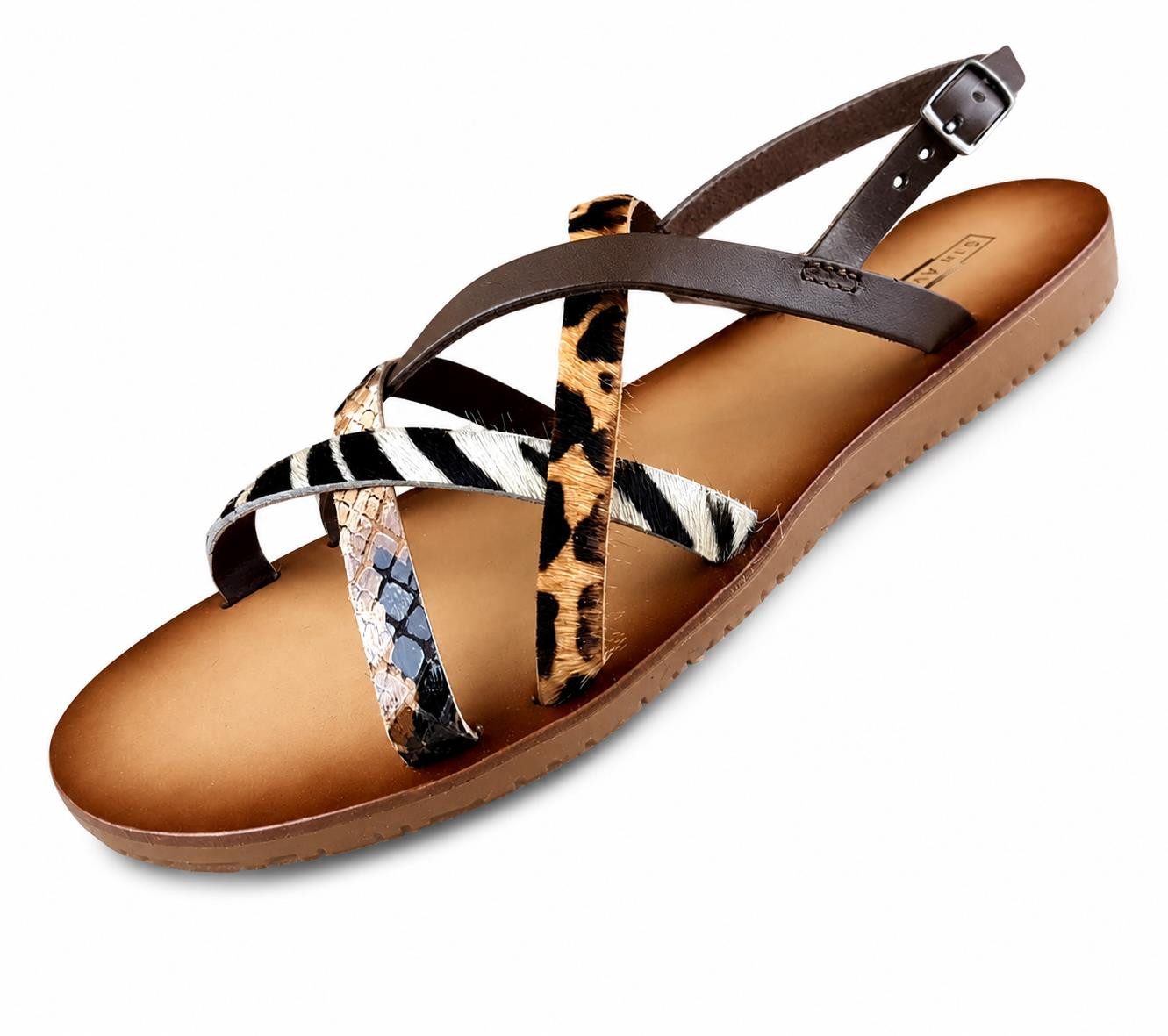 BAYLI Damen Sandalen Zehentrenner Riemchensandalen Sommer Schuhe Sandaletten Riemchensandale