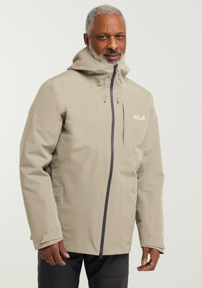 Jack Wolfskin 3-in-1-Funktionsjacke ICECAPE 3IN1 DOWN JKT M RDS mit Kapuze, wasserdicht, atmungsaktiv – Bild 3 von 5