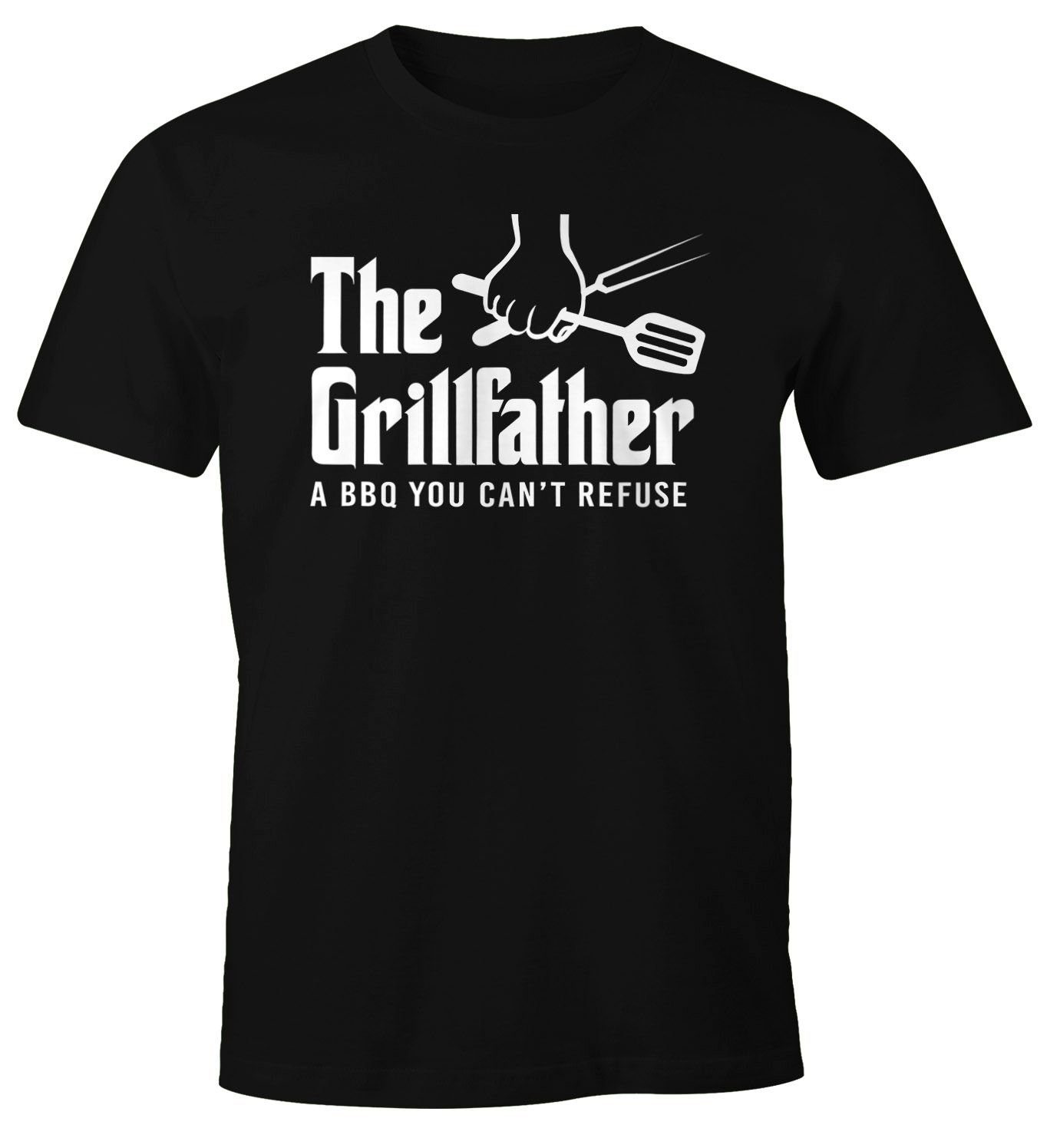 MoonWorks Print-Shirt Herren T-Shirt The Grillfather günstig online kaufen
