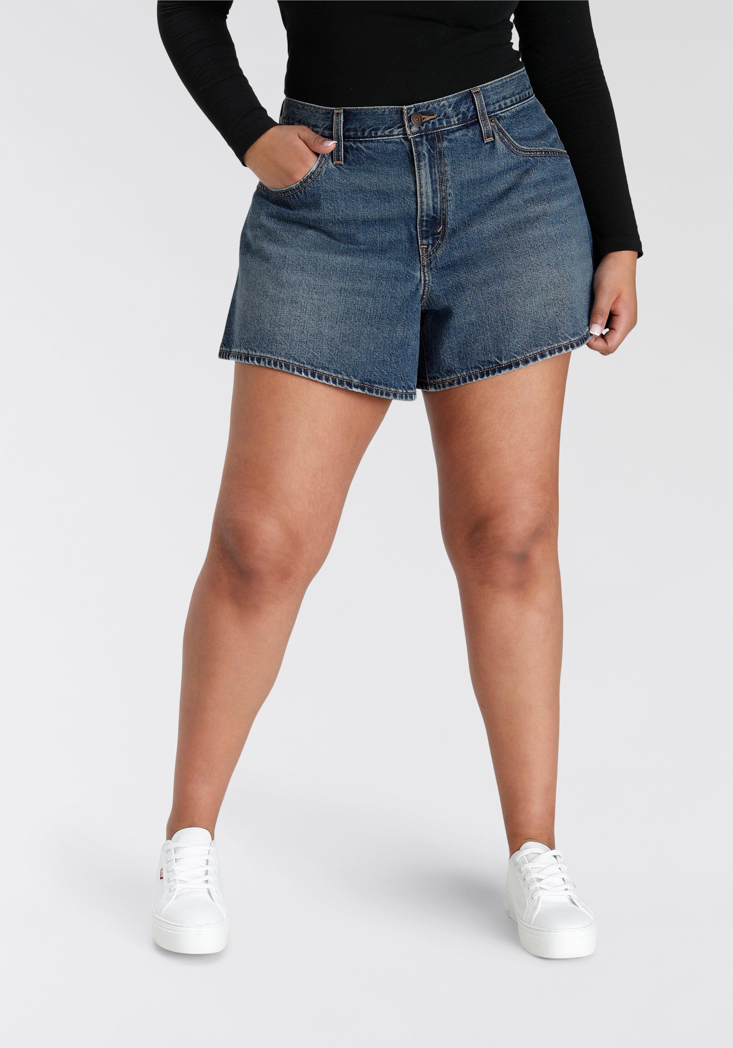 Levi's® Plus Jeansshorts PLUS 80S MOM SHORT Non-Stretch