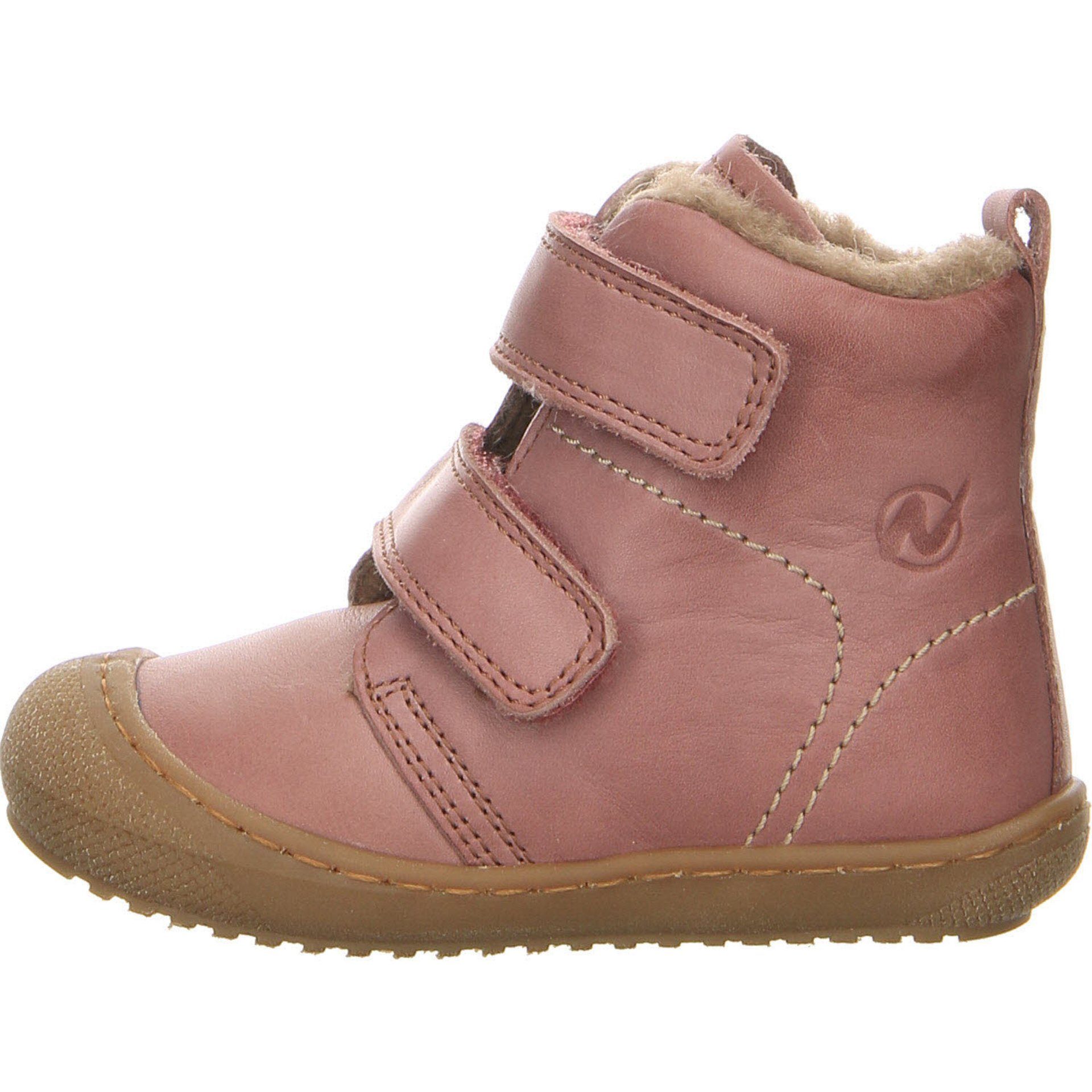 Bubble Krabbelschuhe Boots Glattleder Lauflernschuhe Baby Lauflernschuh Naturino rosa