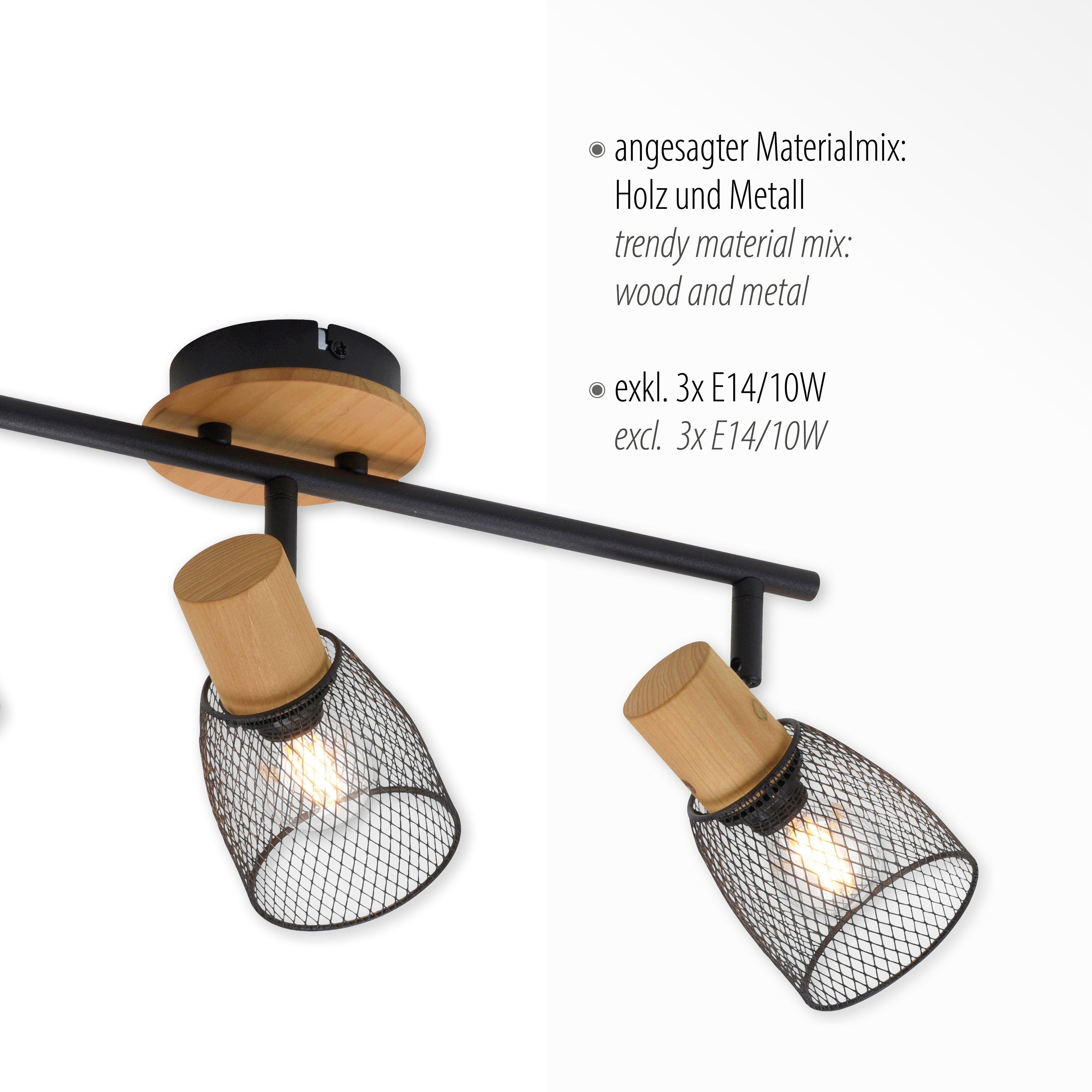 JUST LIGHT Wandleuchte TAMIS, ohne Leuchtmittel, ExklusiveE14