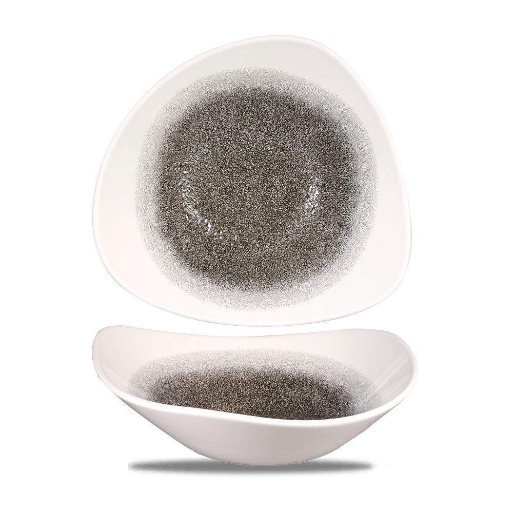 Schale Super Vitrified Studio Prints Raku Quartz Black Bowl