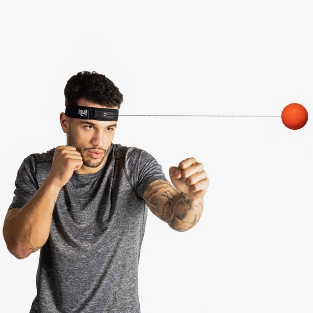 Everlast Punchingball Everlast Powerlock Double End Reflexball mit Saugnäpfen, Rot