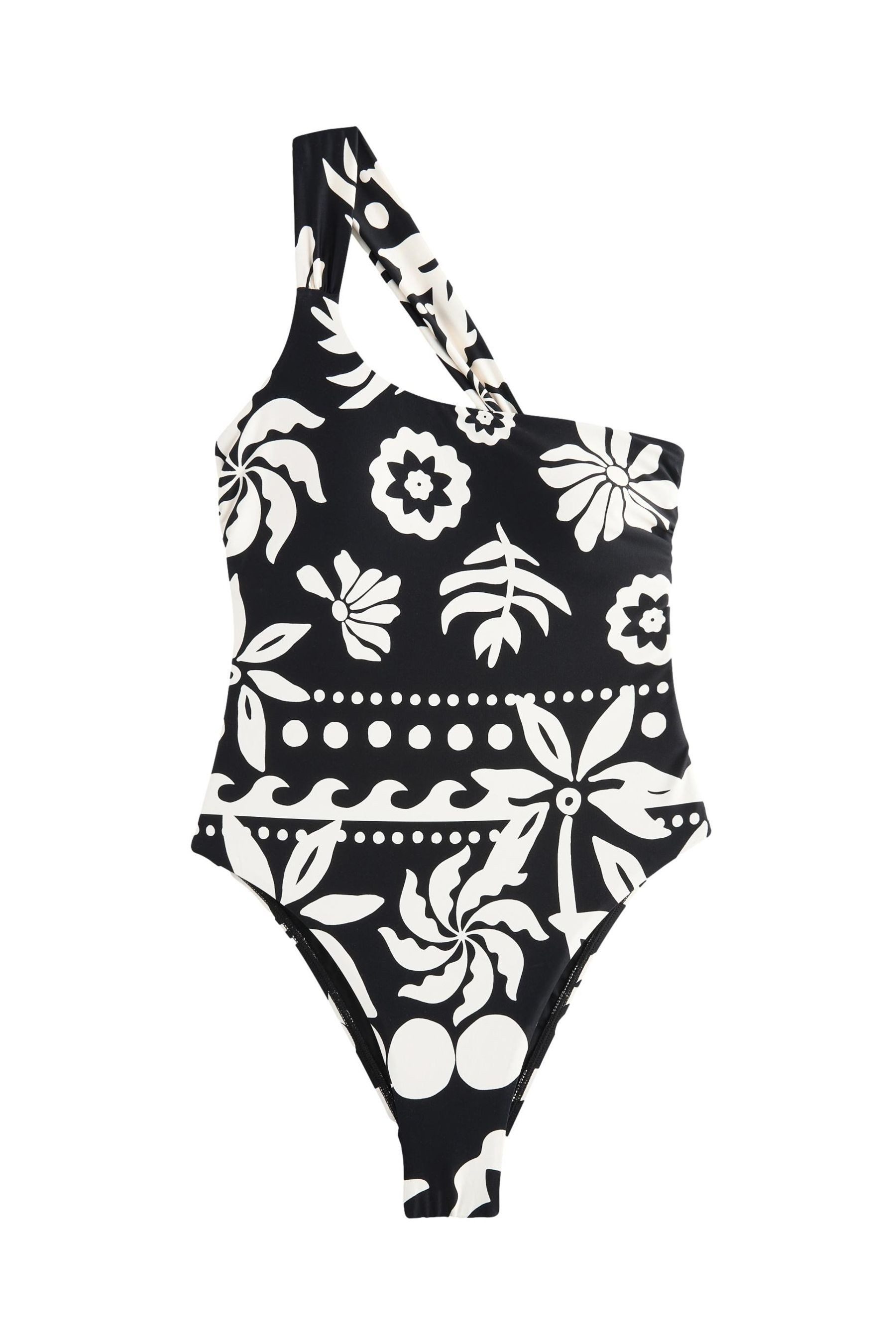 Next Badeanzug Bauchformender One-Shoulder-Badeanzug (1-St) günstig online kaufen