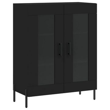 vidaXL Anrichte Highboard Schwarz 69,5x34x180 cm Holzwerkstoff Glas Vitrine