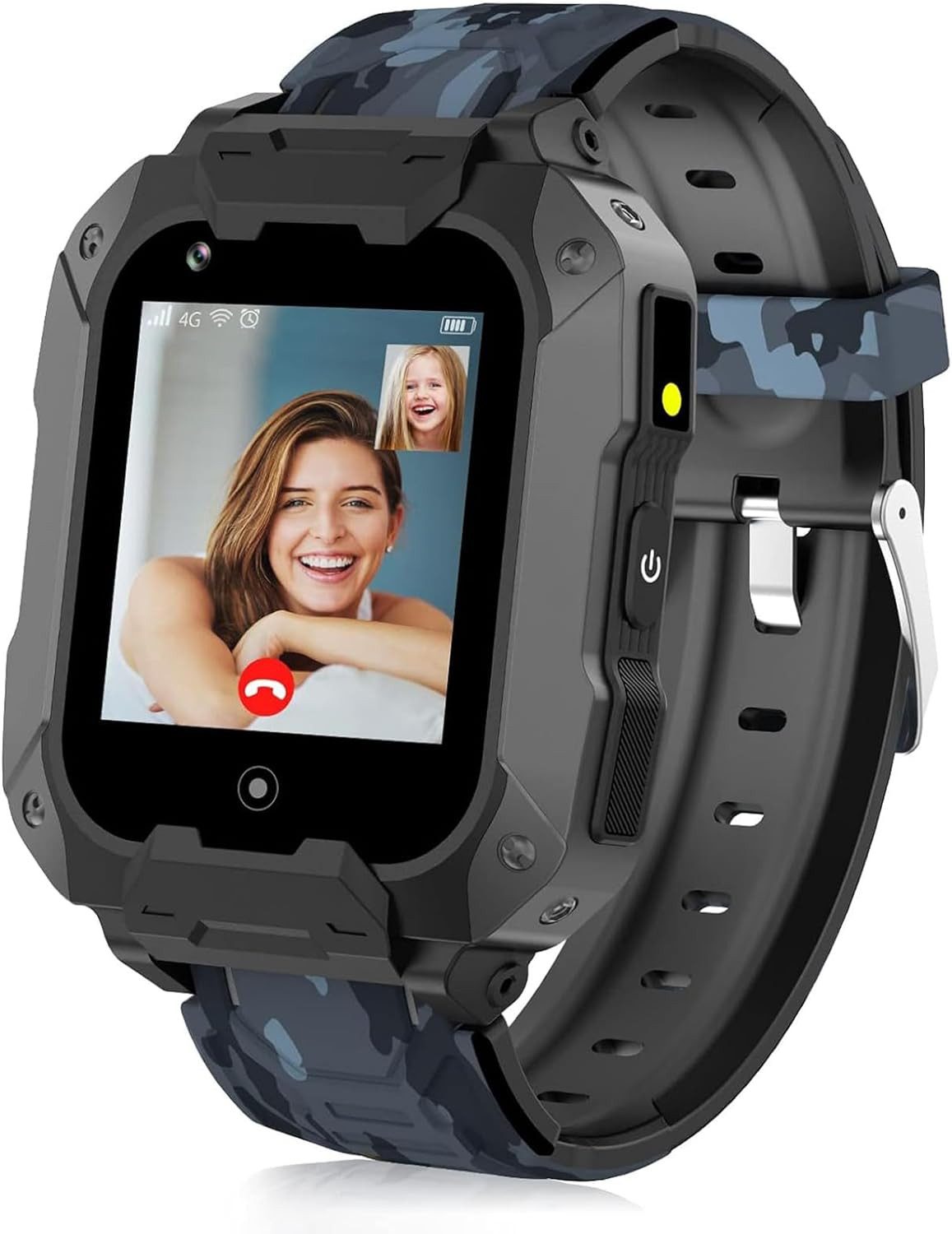 LiveGo für Kinder, Jungen und Mädchen Videoanruf, SOS, Schrittzähler Smartwatch, mit 4G GPS-Tracker und Anrufen, HD-Touchscreen-telefon, kombiniert SMS