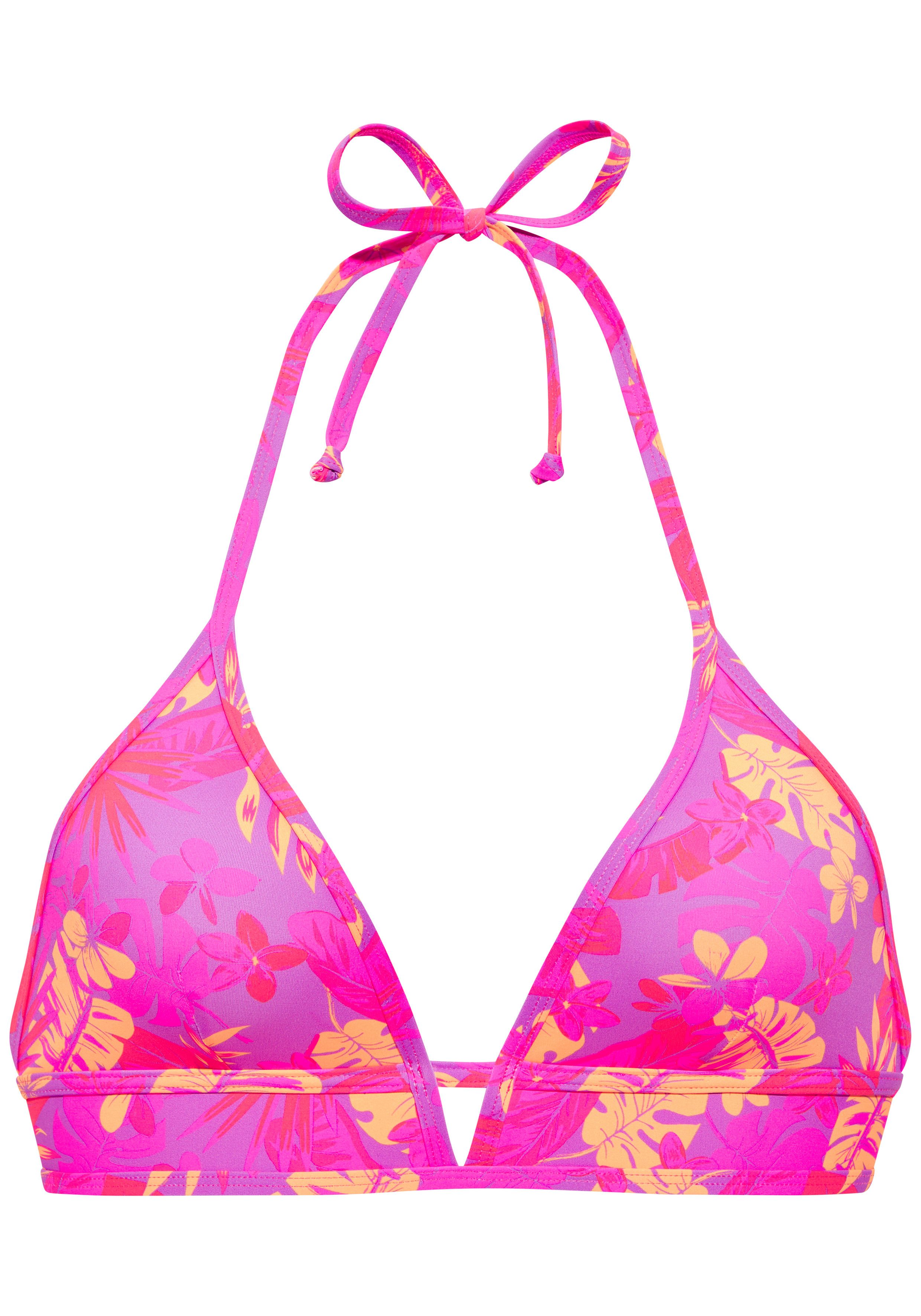 Venice Beach Triangel-Bikini-Top Kaitlyn, mit floralem Allover-Print