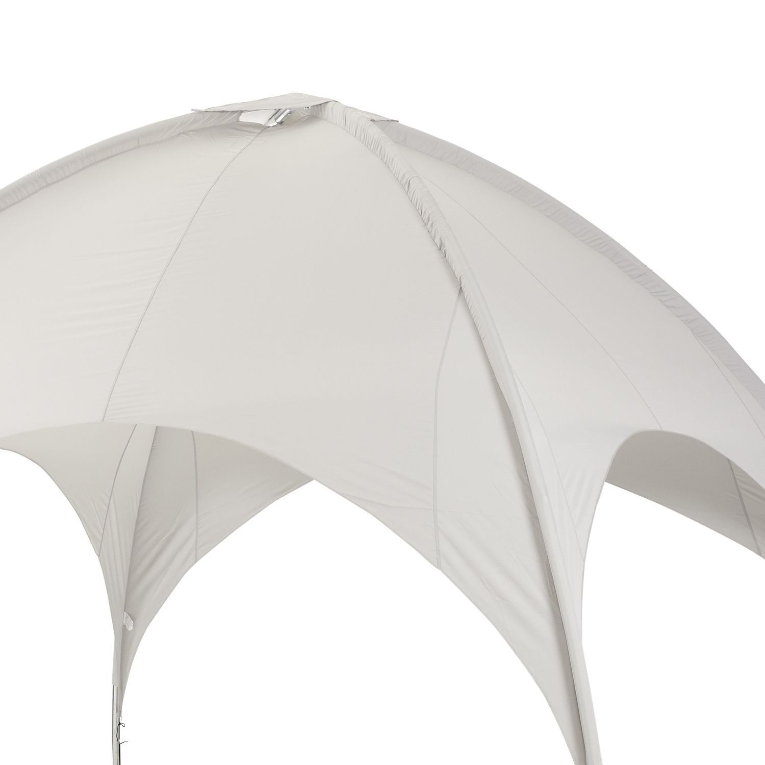Leco Pavillon-Ersatzdach Dachtextil zum Kuppelzelt 5x5 m lichtgrau, 180 g/m², 100% Polyestergewebe ca. 180g/m², lichtgrau