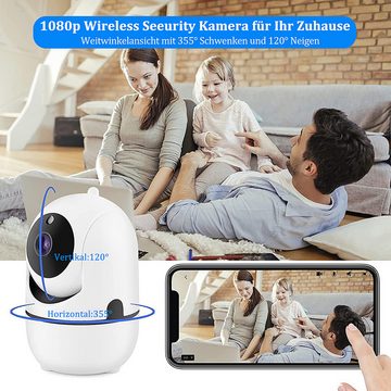 Cbei Babyphone Babyphone mit Kamera Wlan Überwachungskamera Bewegungserkennung