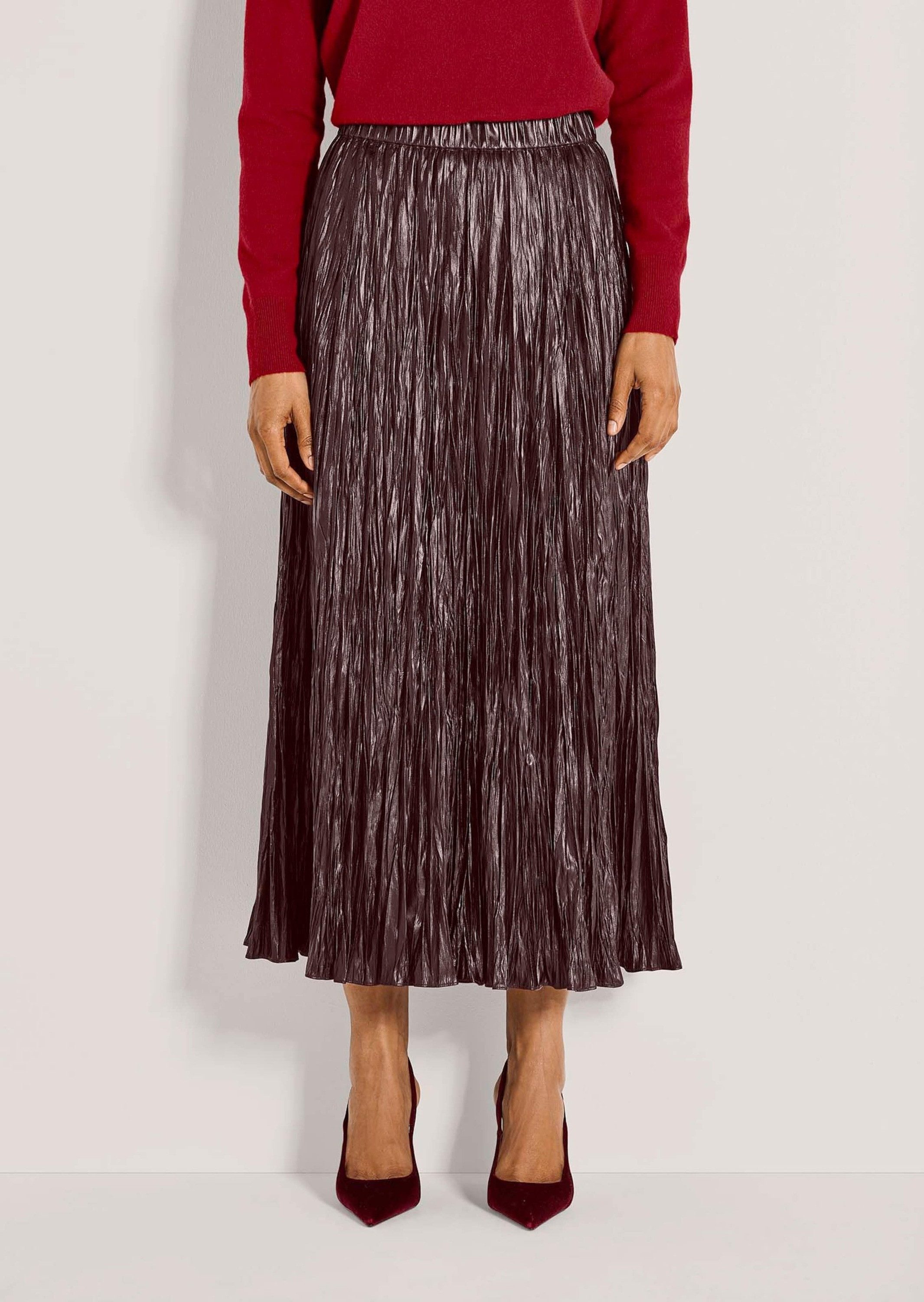 MADELEINE Maxirock Glänzender Crashrock für besondere Anlässe Mit elastischem Komfortbund, wadenlang