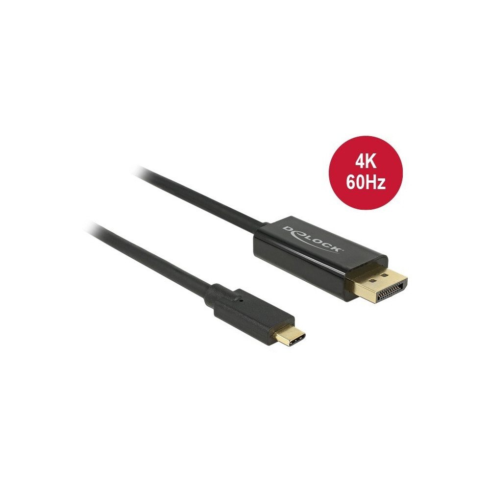 Delock USB-C auf DP Kabel 4K 60 Hz 2m Smartphone-Adapter