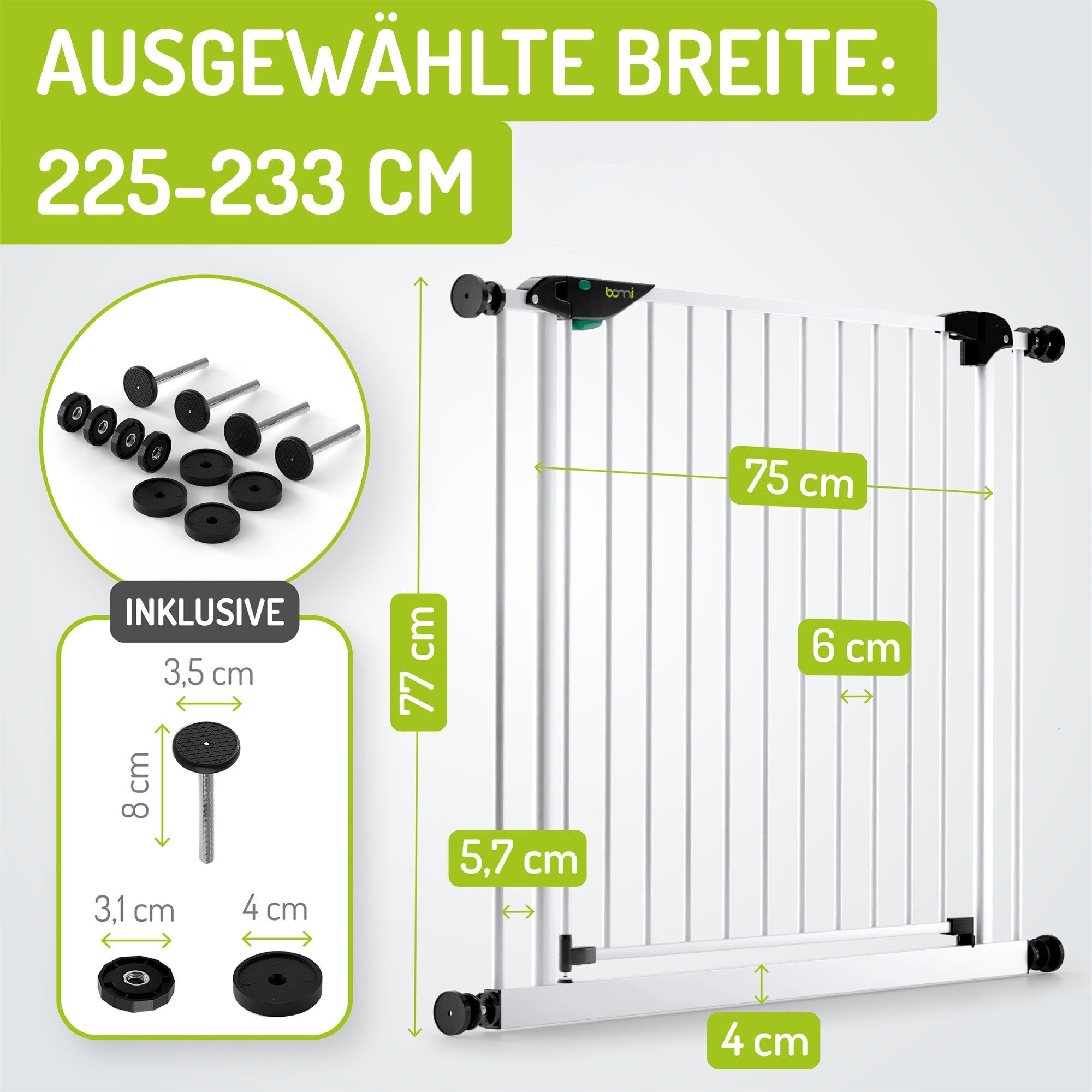 BOMI Türschutzgitter Treppenschutzgitter Ohne Bohren Mira günstig online kaufen