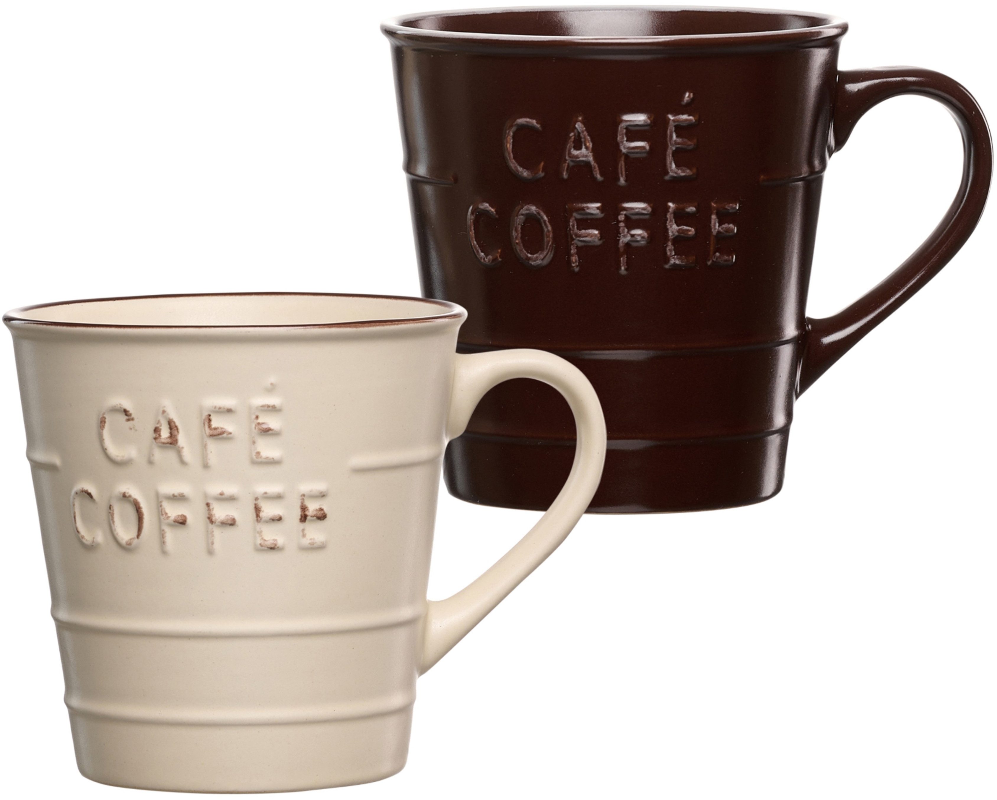 Ritzenhoff & Breker Becher Usato, 2-tlg., Steingut, 2er Set, je 360 ml