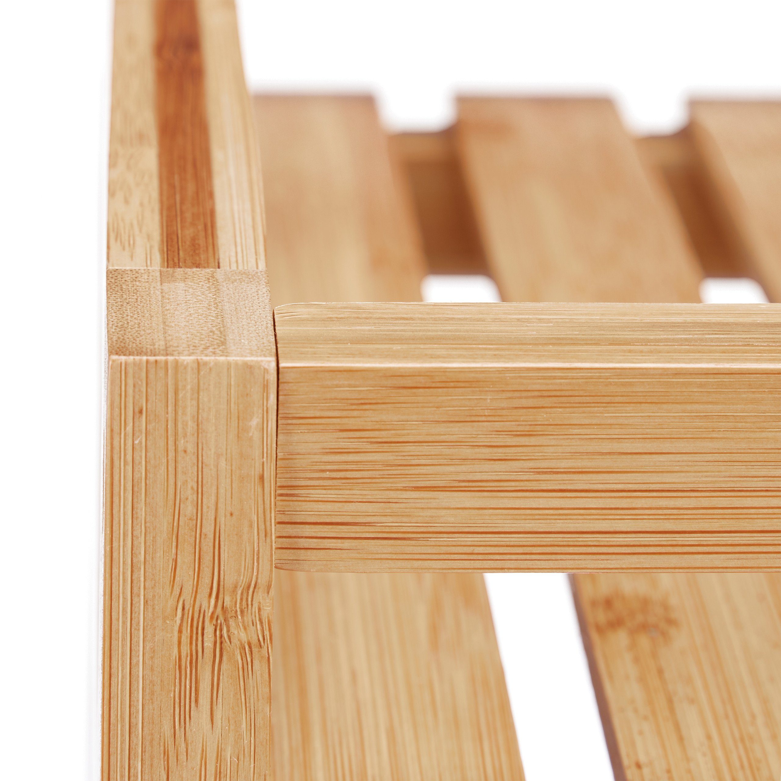 relaxdays Servierwagen Bambus mit 3 Etage