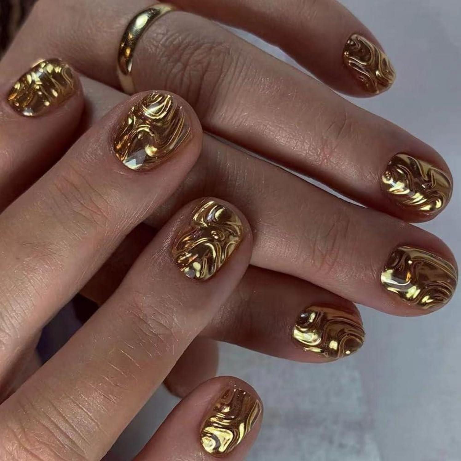 LuxusKollektion Kunstfingernägel Klebenägel Full Cover 24 Stück wiederverwendbar Geschenk für Frauen