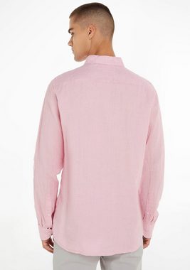 Tommy Hilfiger Langarmhemd PIGMENT DYED LI SOLID RF SHIRT in klassischem Design