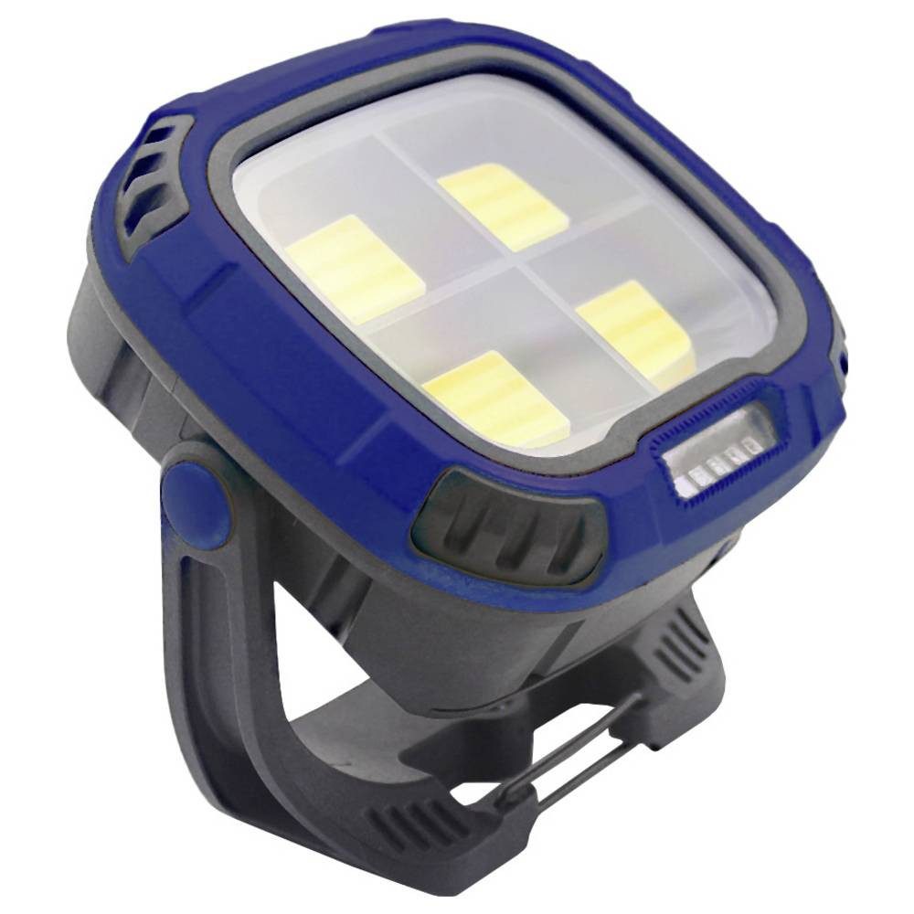 XCell Arbeitsleuchte LED-Akku-Leuchte 150148, Als Powerbank verwendbar, Haken zum Hängen, inkl. Akku, Ladeanzeige, M