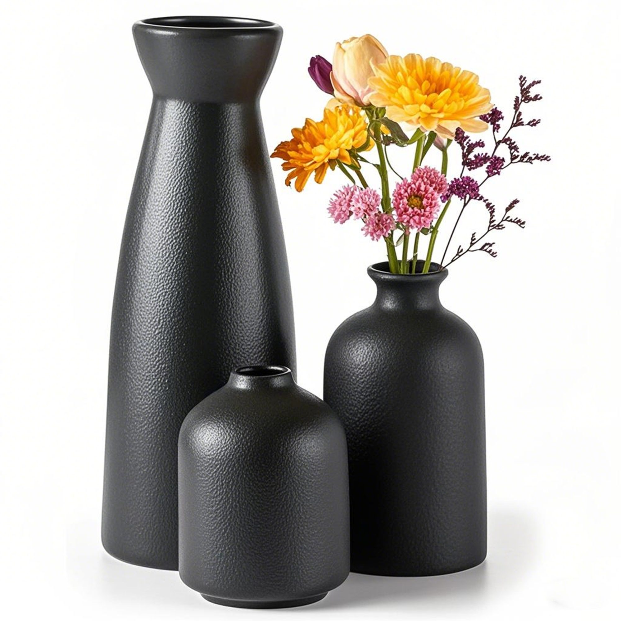 YINDN Dekovase 3er-Set Keramik Vase, Getrocknete günstig online kaufen