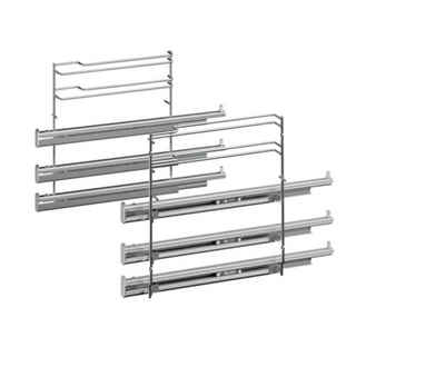 SIEMENS Montagezubehör Backofen HZ638300 Teleskopvollauszug, 3-fach (2 St), Teleskop-Vollauszug Zubehör für Backöfen