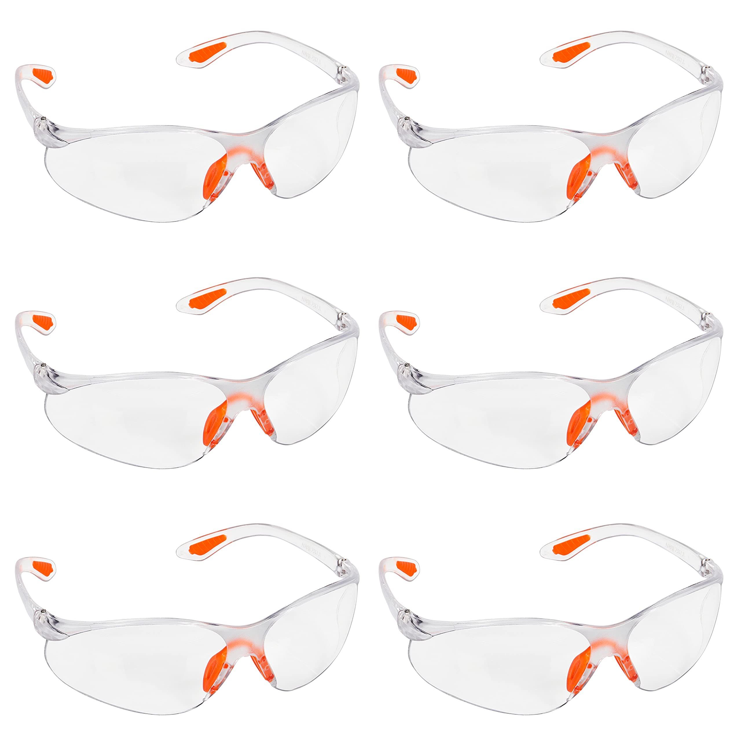 mit 6er optimalen mit 6er für Schutzbrillen für Gummi Pack Augenschutz, Kurtzy Augenschutz sicheren Arbeitsschutzbrille Gummieinsatz Pack Sicherheitsbrillen