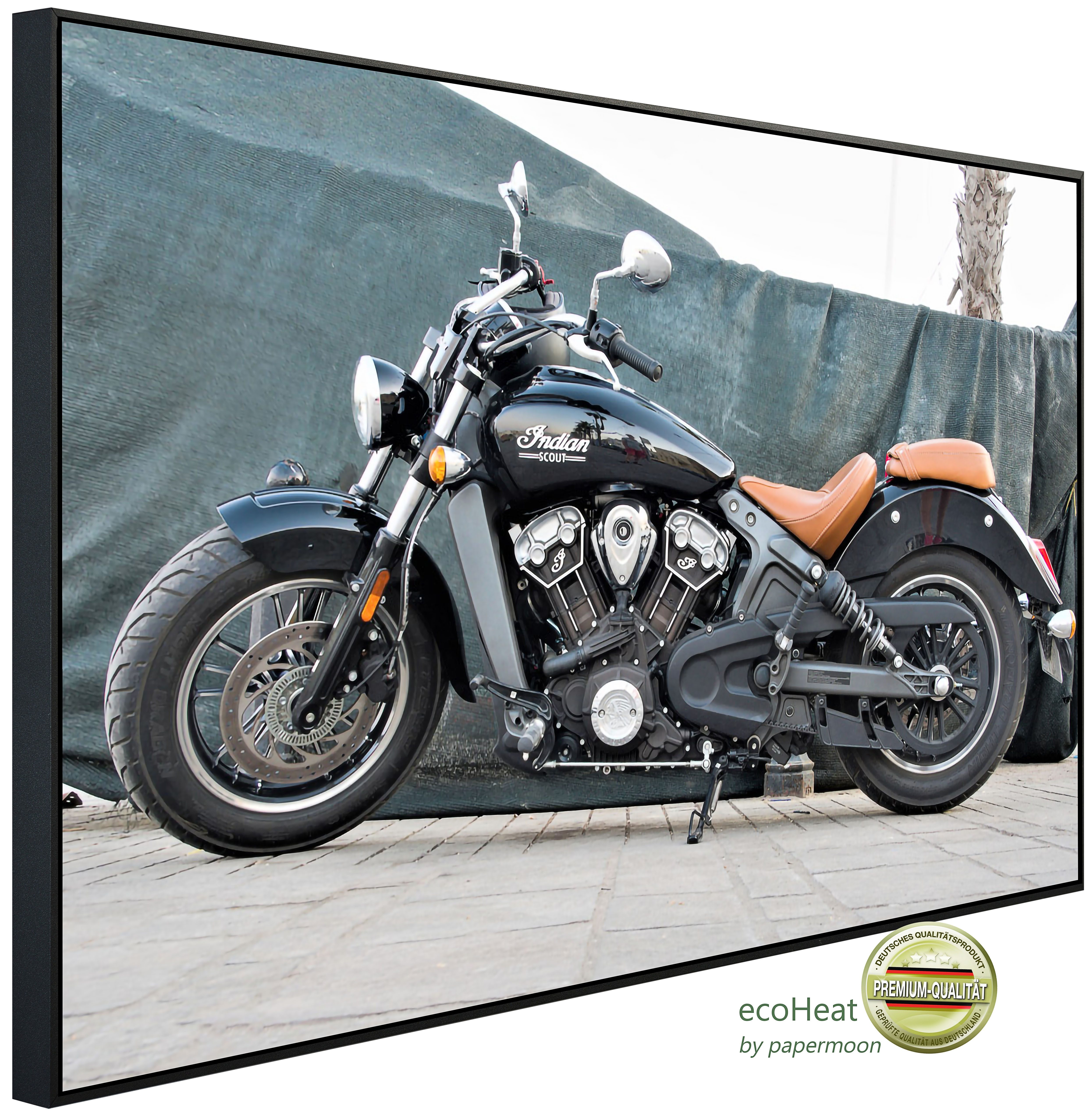 Papermoon Infrarotheizung INFRAROT-BILD-HEIZUNG, Motorrad, TÜV-Rheinland/GS zertifiziert, angenehme Strahlungswärme