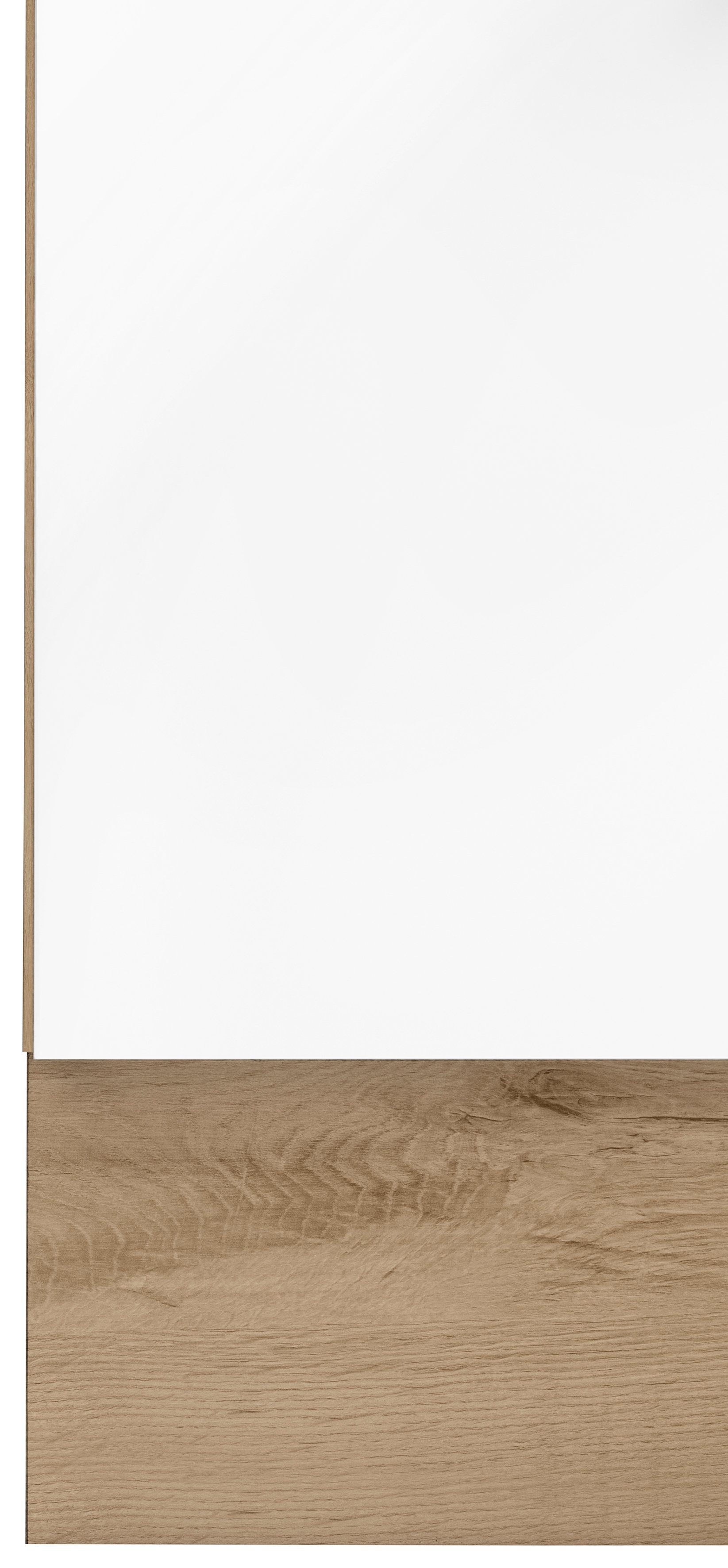 wiho Küchen Unterschrank Cali 50 breit, Front: matt, Eichefarben und 2 mit | eichefarben Auszügen Korpus Sonoma cm Weiß Arbeitsplatte: großen