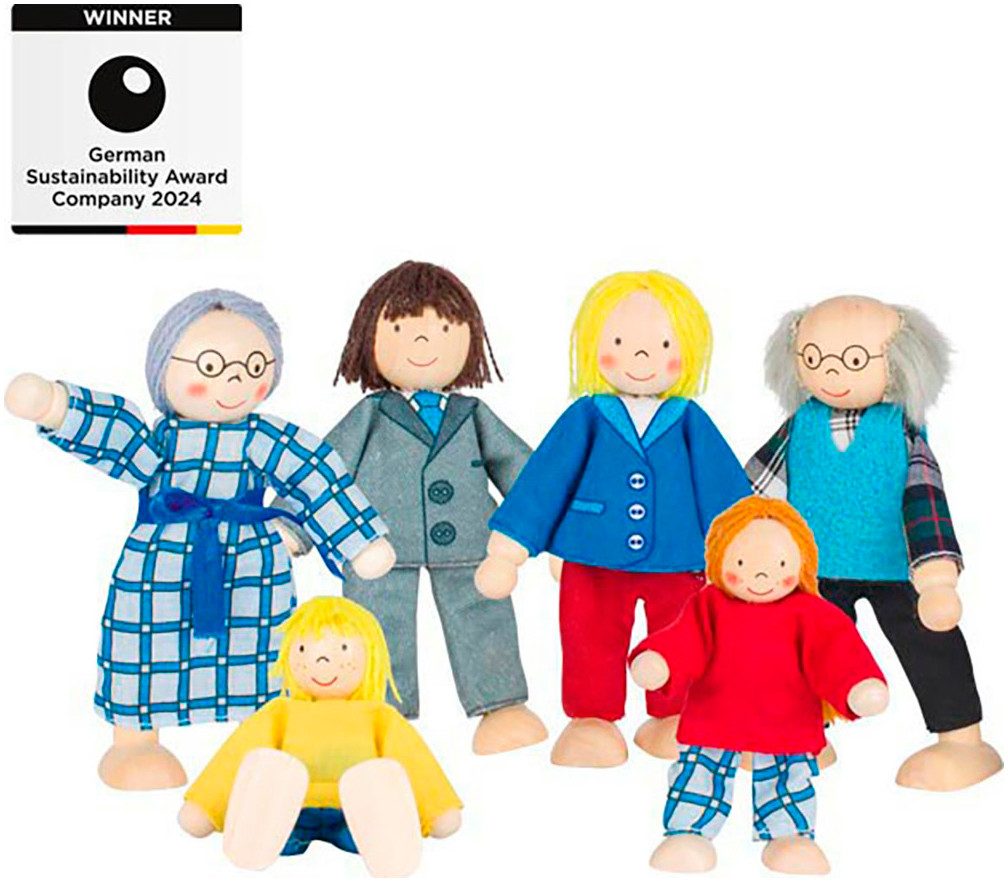 goki Biegepuppe Гибкие куклы-Set (Set, 6-tlg), 3 Generationen