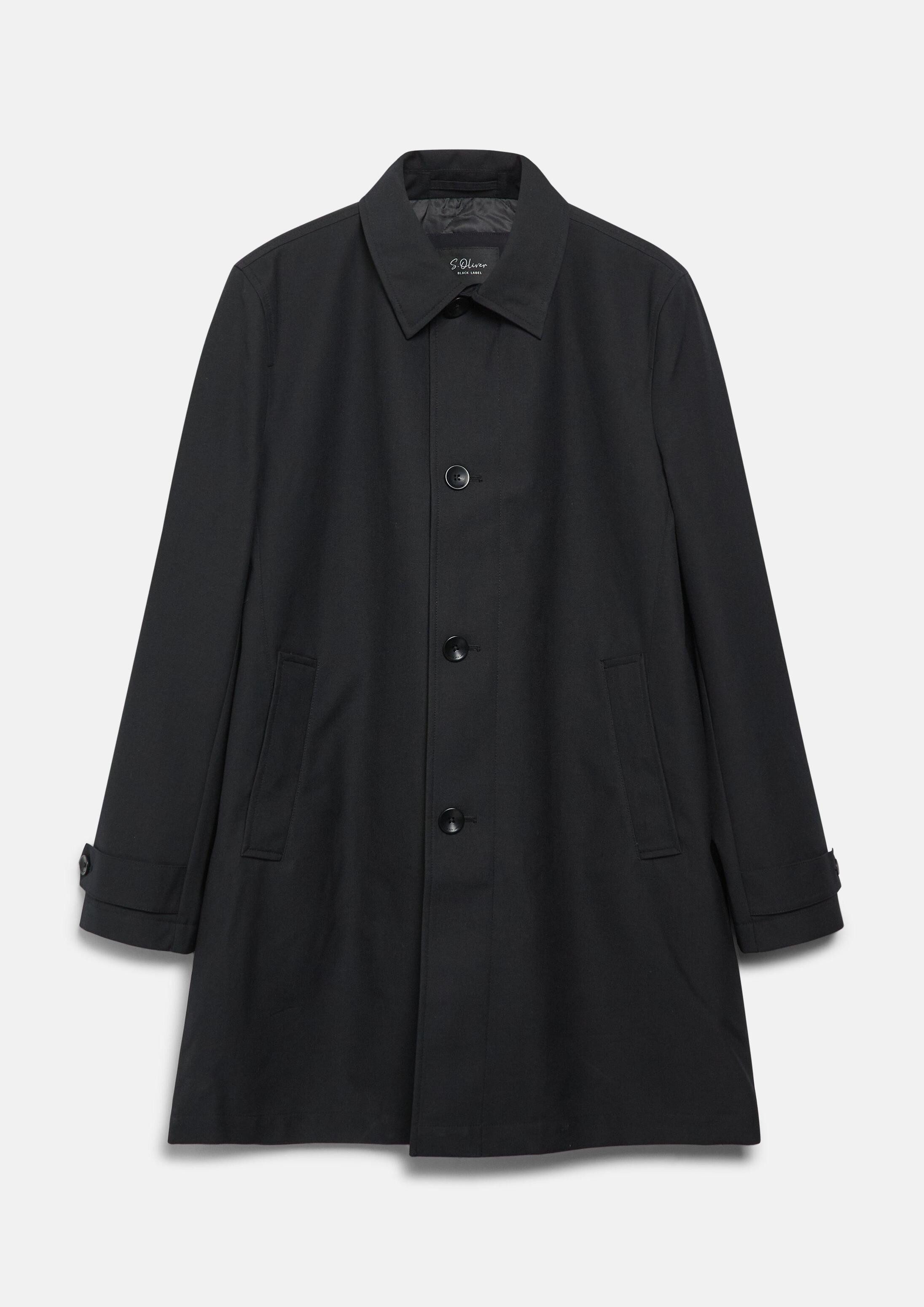 s.Oliver Funktionsmantel Outdoor-Mantel Wasserabweisender Trenchcoat mit Steppfutter