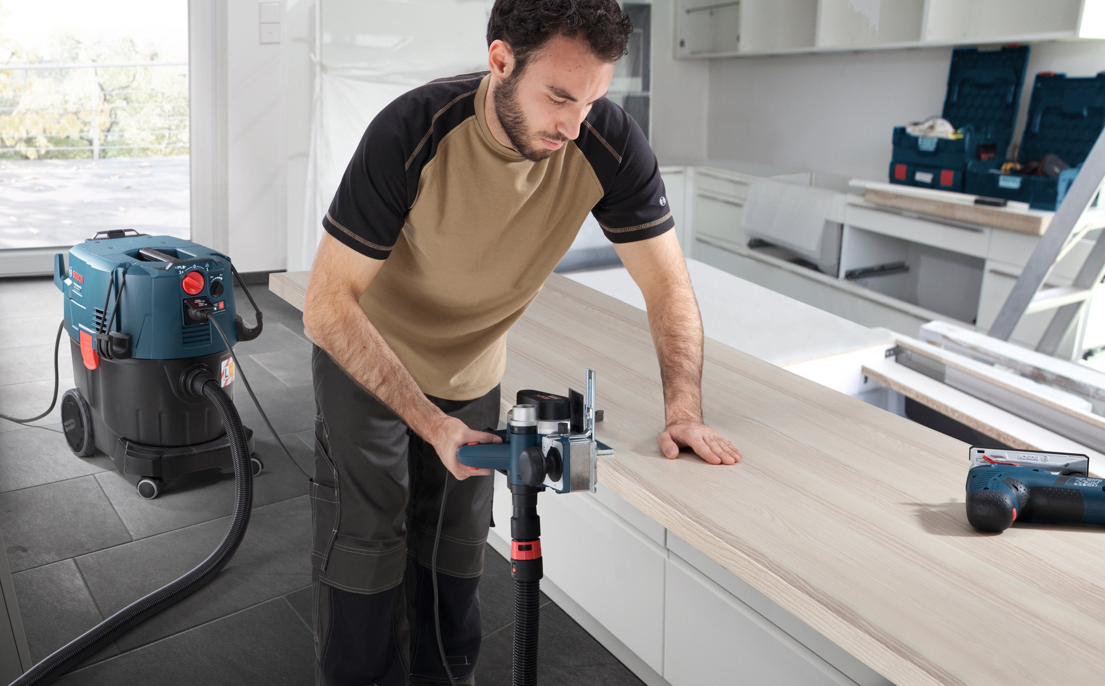 Bosch Professional Nass-Trocken-Sauger GAS 35 L SFC+, 1300 W