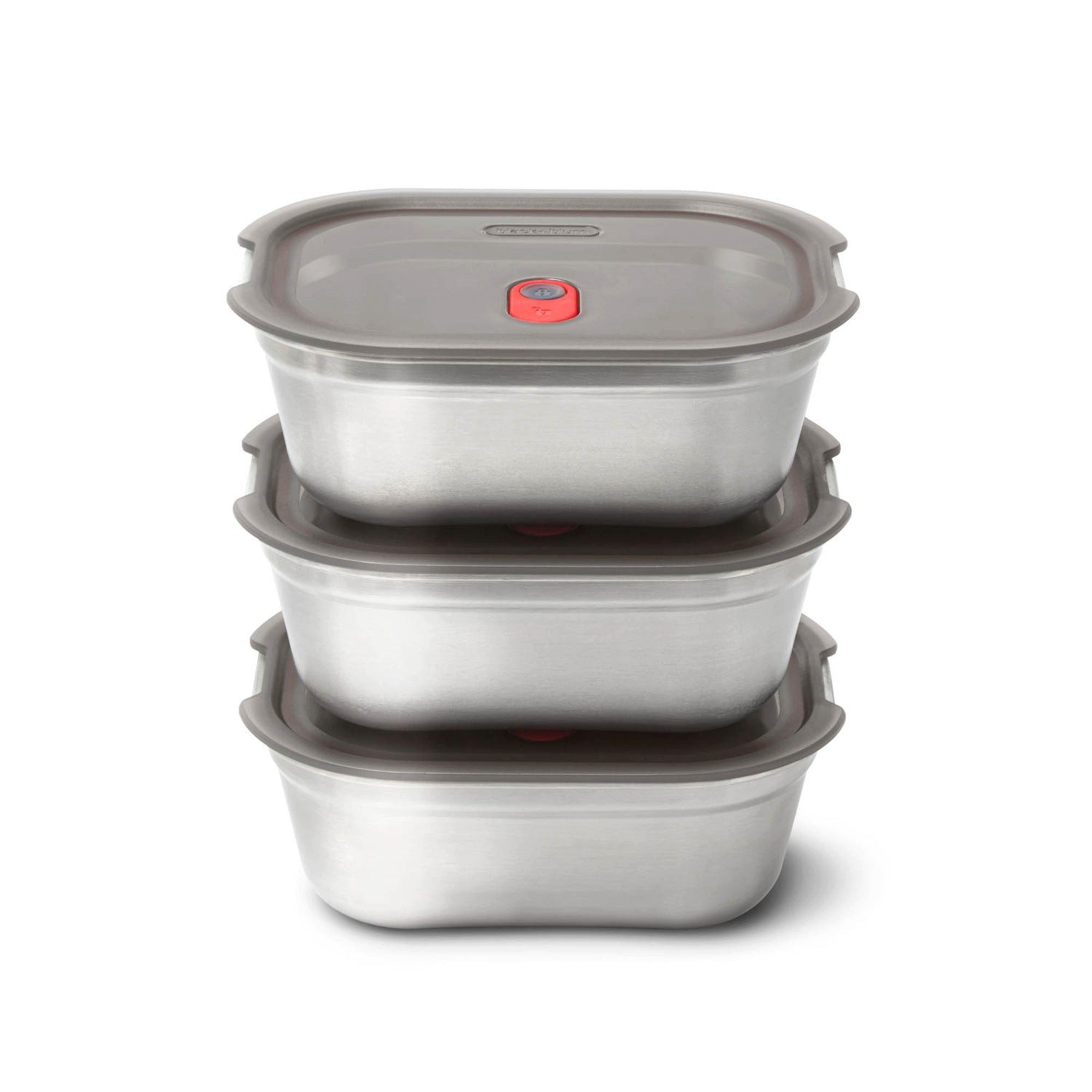 black+blum Frischhaltedose Edelstahl Multifunktionsdose, 3er SET, Mikrowellengeeignet & auslaufsicher - ideal für Meal Prep & Unterwegs