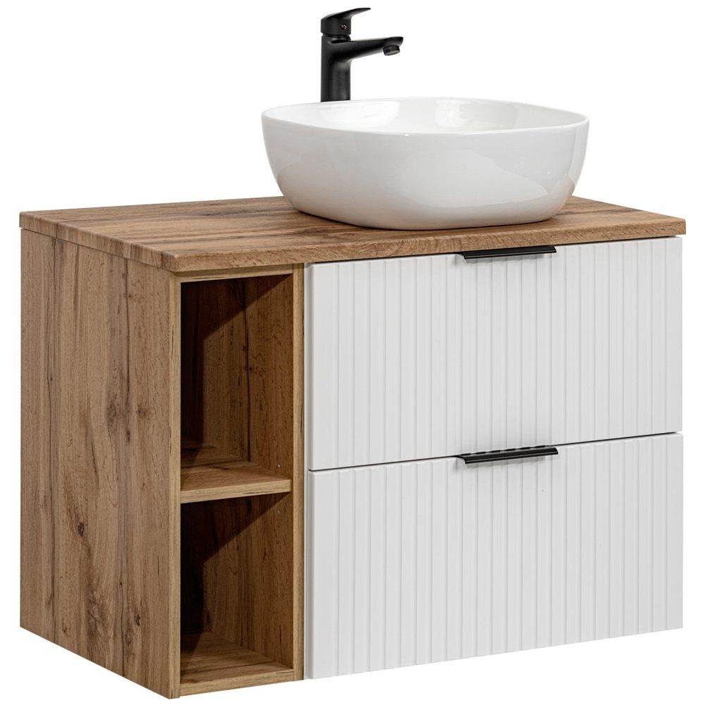 Lomadox Waschtisch ADELAIDE-56-WHITE, 80cm breit, spiegelverkehrt günstig online kaufen