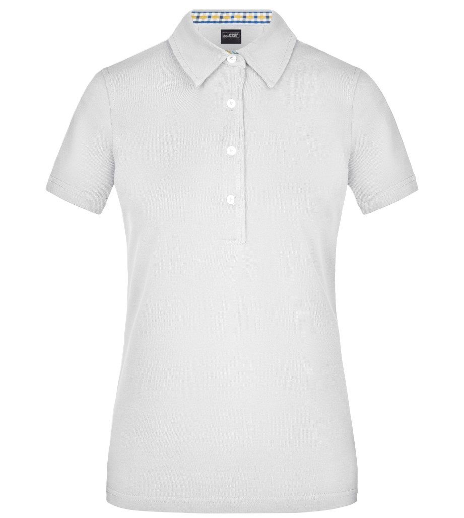 James & Nicholson Poloshirt Doppelpack Klassisches Damen Polohemd JN969 (Doppelpack, 2 Stück) mit konfektioniertem Kragen in Kontrastoptik
