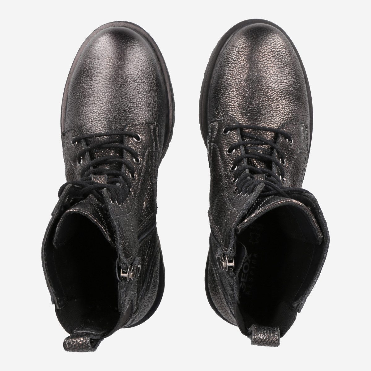 Geox GEOX Bleyze D, Boots, Braun,metallik, Damen Stiefel