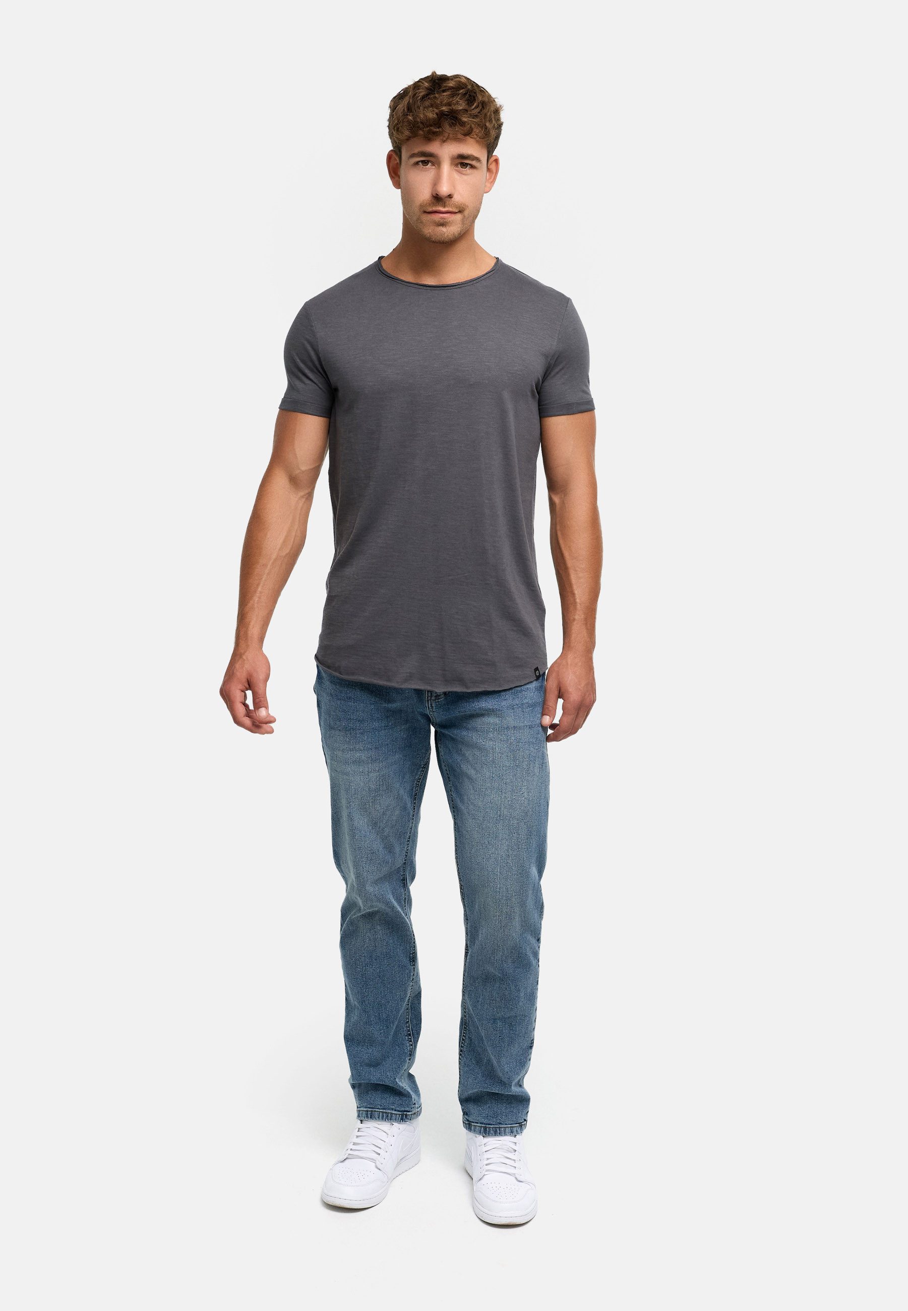 INDICODE T-Shirt Herren Willbur Tee Shirt Tee Herrenshirt mit Rundhalsausschnitt, 100% Baumwolle – Bild 4 von 5