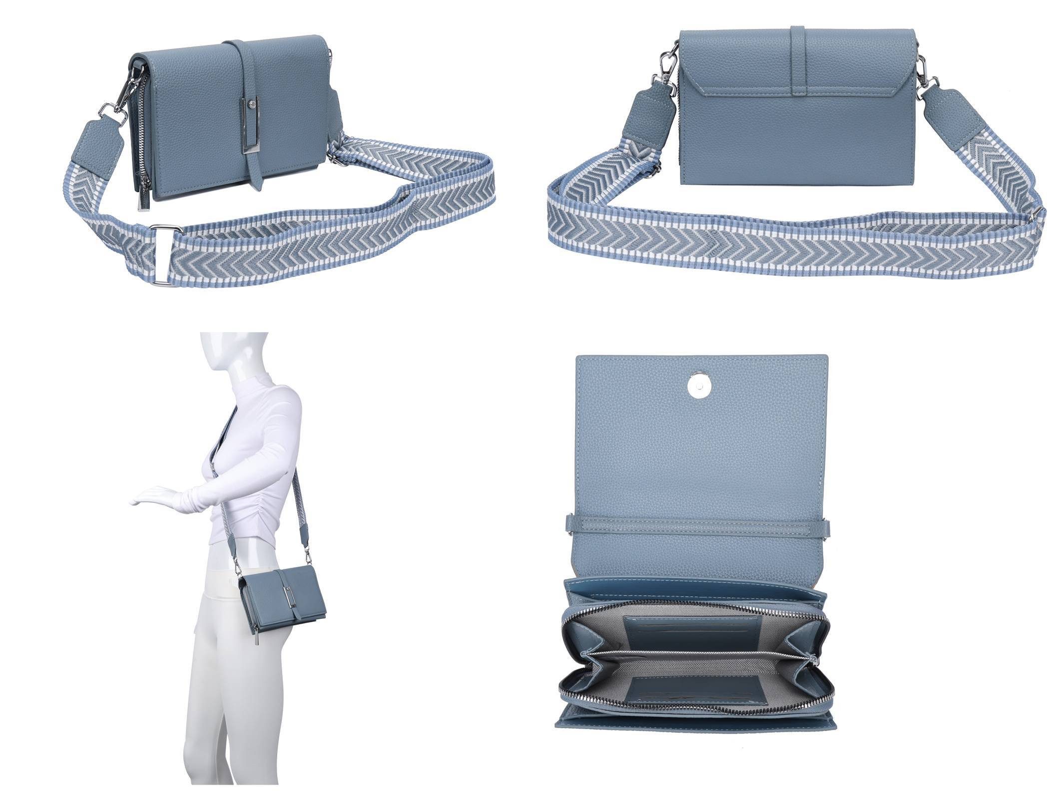 ITALYSHOP24 Schultertasche Damen CROSS OVER BODY Brusttasche Umhängetasche günstig online kaufen