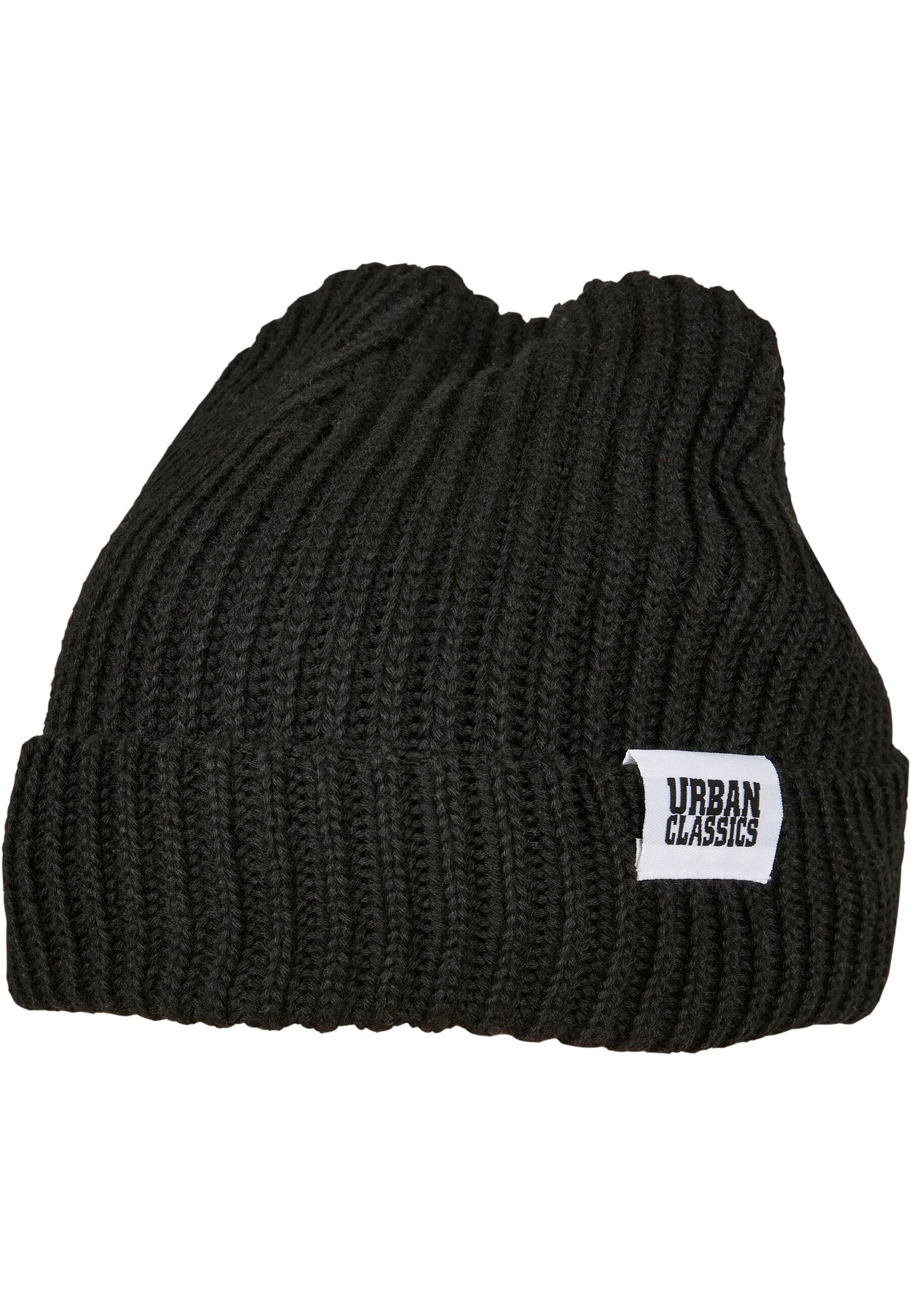 URBAN Beanie Fisherman (1-St) Unisex Recycled Beanie CLASSICS Yarn black