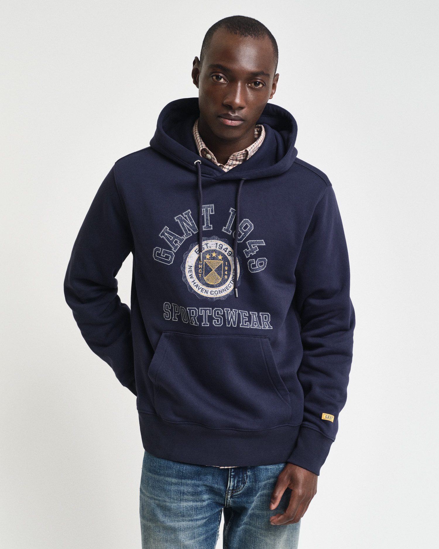 Gant Hoodie FRONT GRAPHIC SWEAT HOODIE GANT-Grafikprint auf der Vorderseite