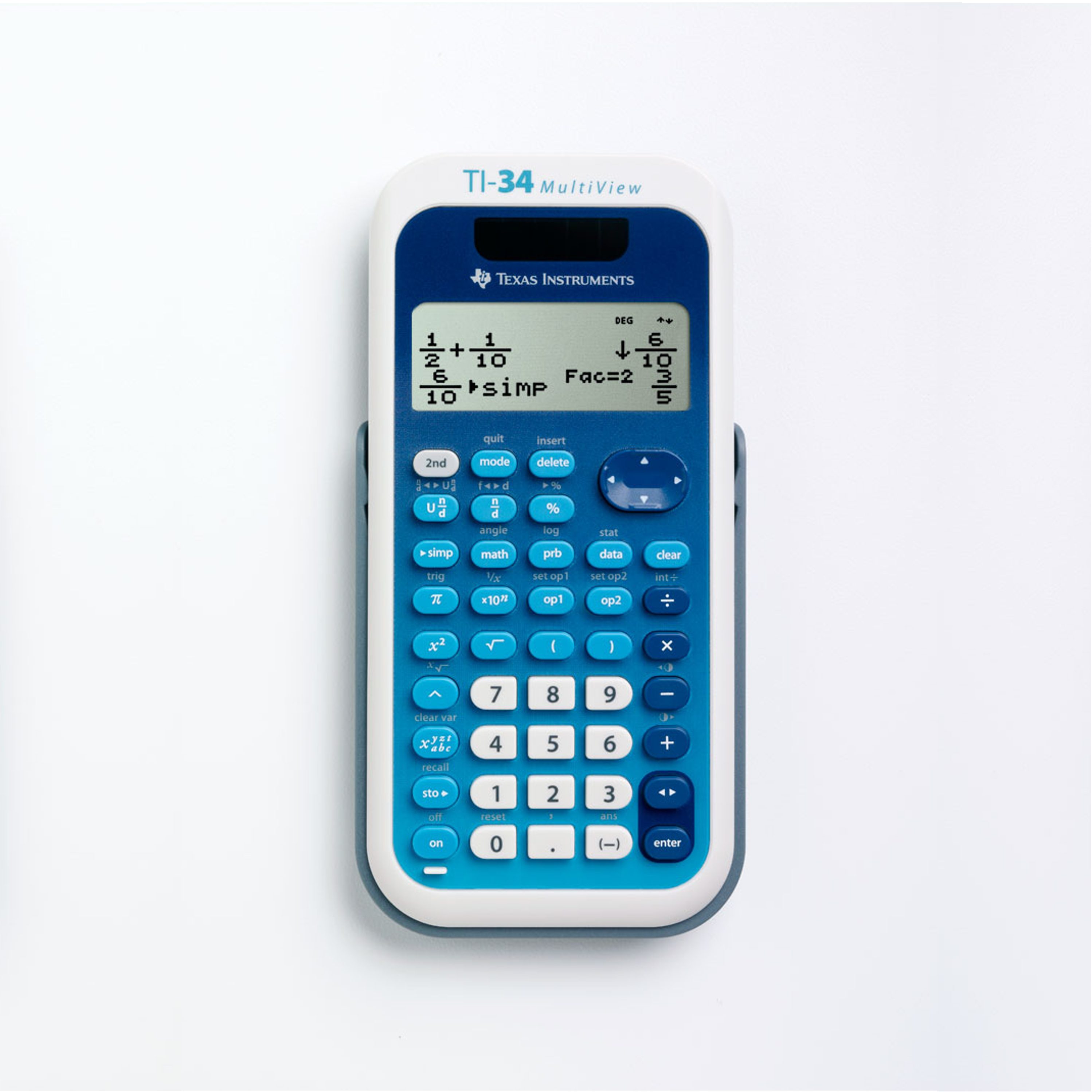 Texas Instruments Taschenrechner TI-34 MultiView, Dual-power, Vierzeiliger,  MathPrint™-Funktion