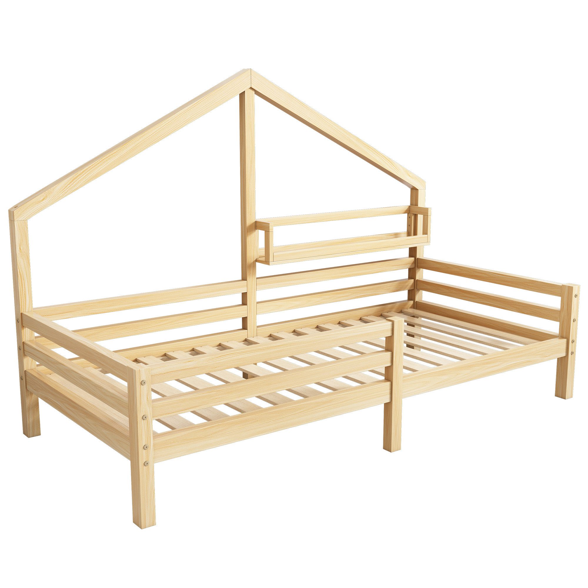 SOFTWEARY Kinderbett (Hausbett mit Lattenrost und günstig online kaufen