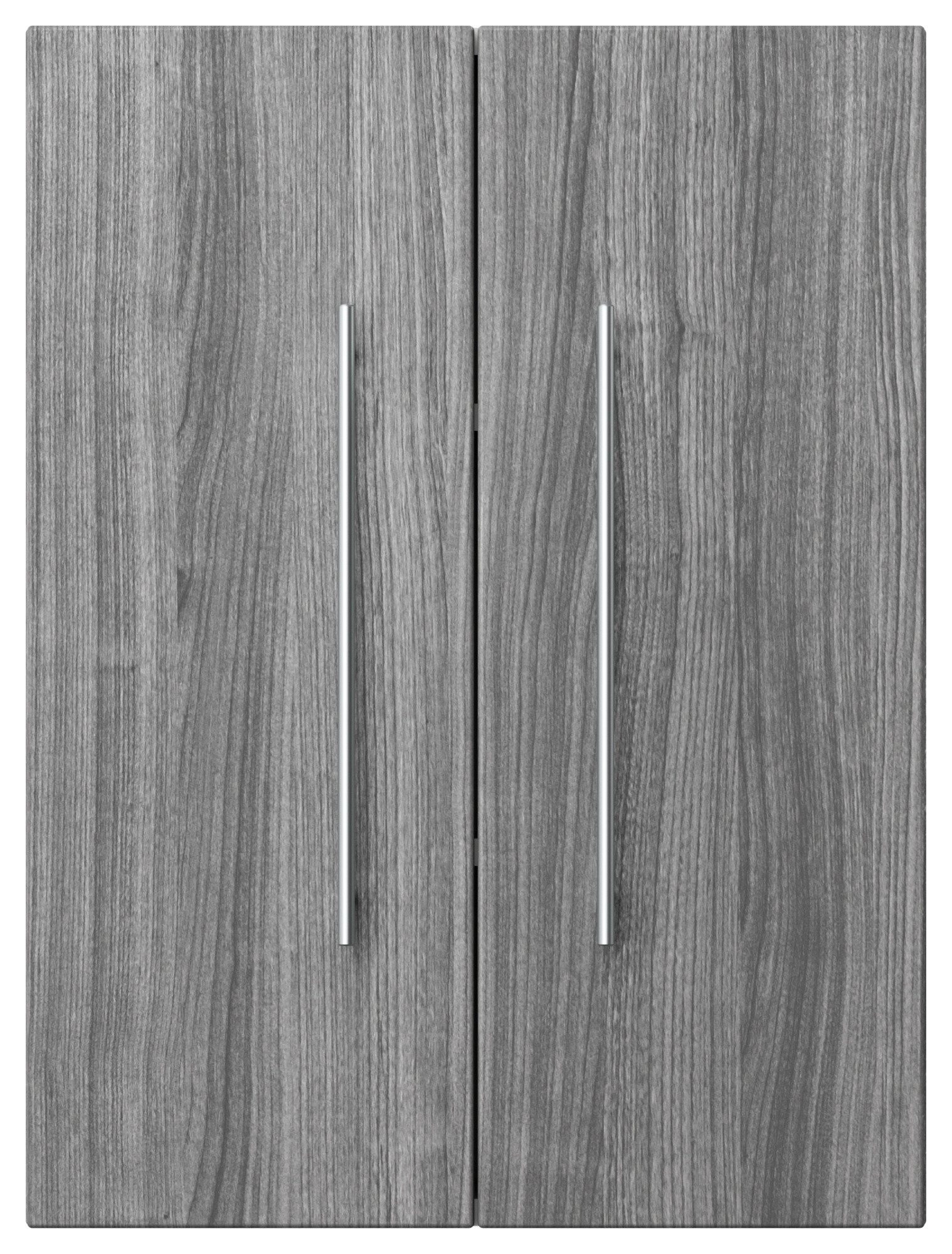 Magnolia Home Hängeschrank Badschrank Aurum-L 53x70cm silbereiche m. Soft-Close Türen
