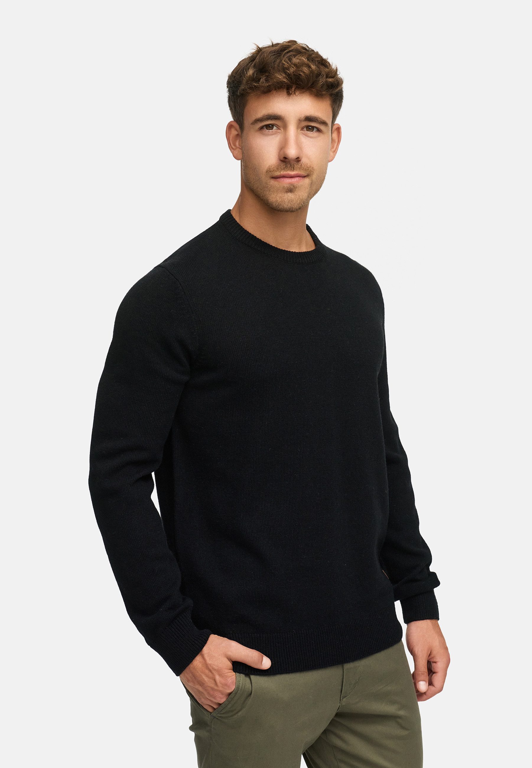 Indicode Strickpullover Herren INMargous o-neck Pullover Herrenpullover Herrenpullover mit Rundhalsausschnitt