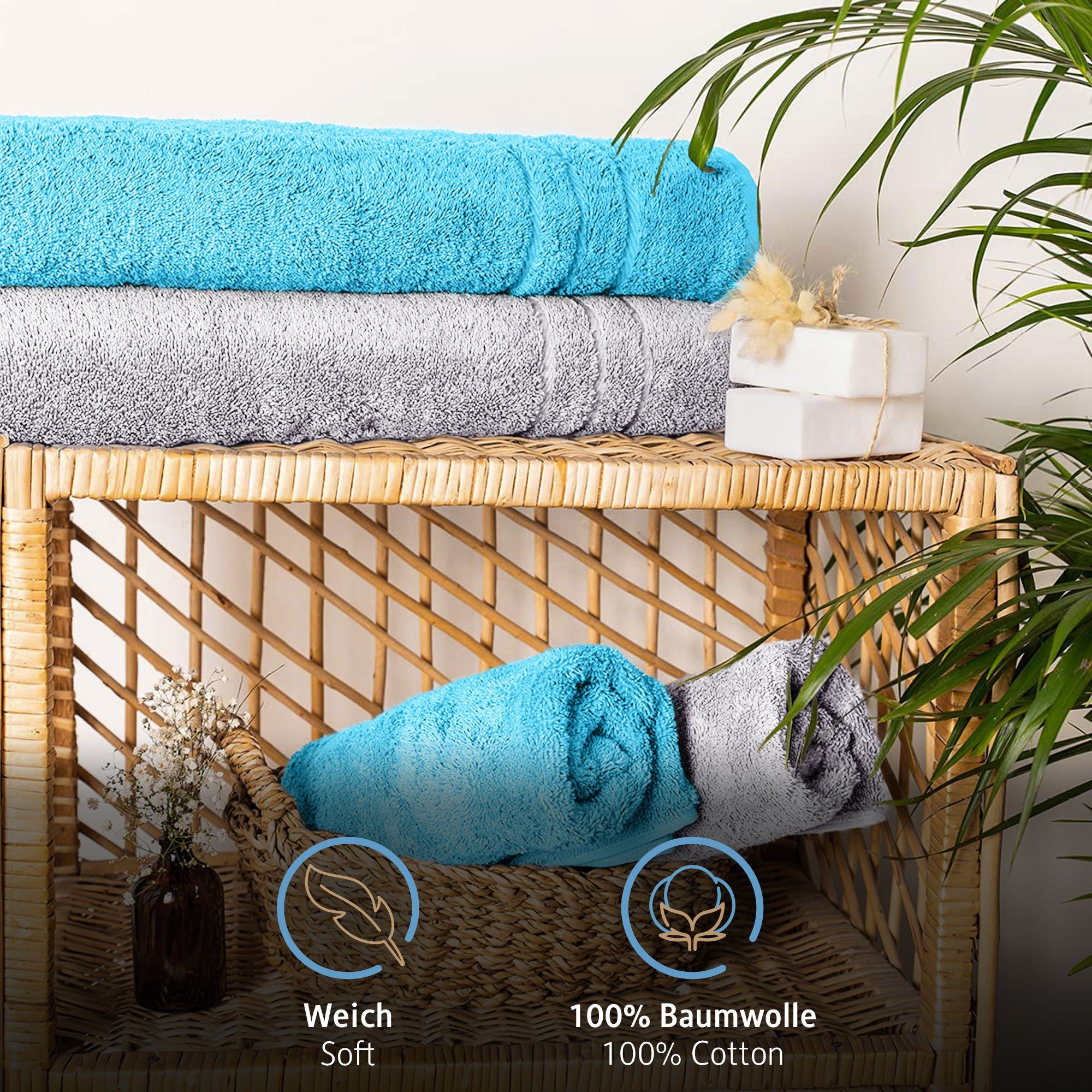 Komfortec Saunatuch 80x200 cm Saunatücher Set günstig online kaufen