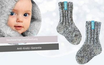 LK Trend & Style ABS-Socken von Soxs.Co Baby Schafwollsocken Anti-Kratz superweich atmungsaktiv (Geschenkbox, 1 Paar) warme Füße = gesunder, tiefer Schlaf = happy Baby = happy Eltern