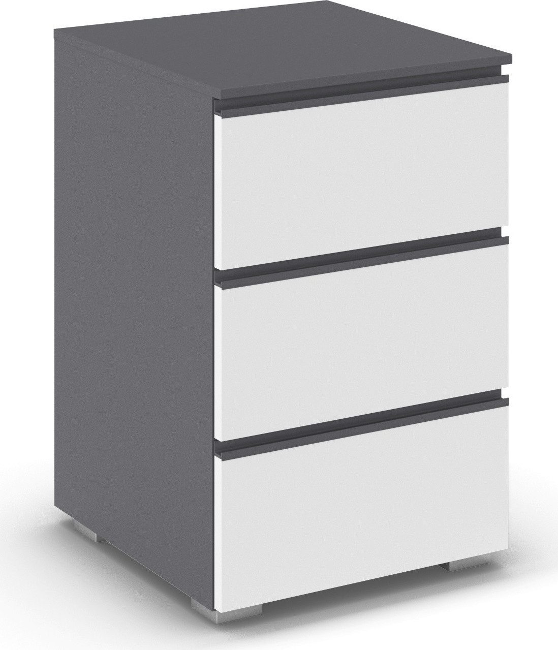 rauch Nachtkommode Nachttisch Nachtkonsole Nachtschrank MAINZ (Breite 40 cm), drei praktische und geräumige Schubladen MADE IN GERMANY