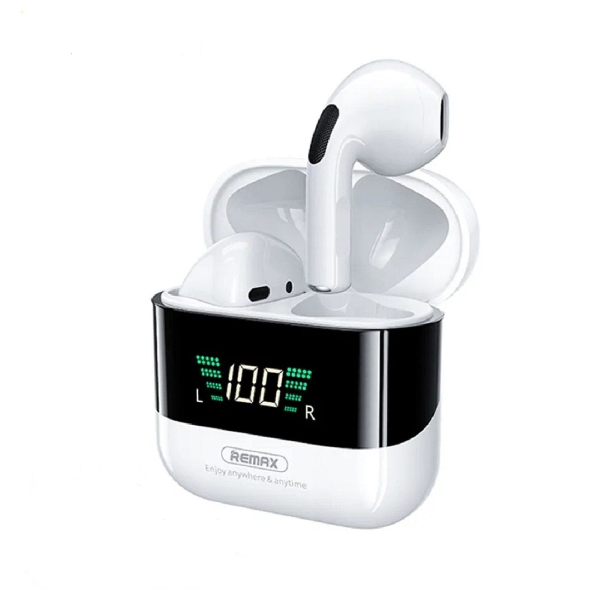 Remax TWS-10 Plus 5.1 True Wireless mit Ladecase für Smartphone Bluetooth-Kopfhörer (Bluetooth, wireless, Bluetooth 5.1, LED Display Real-Time Monitor)
