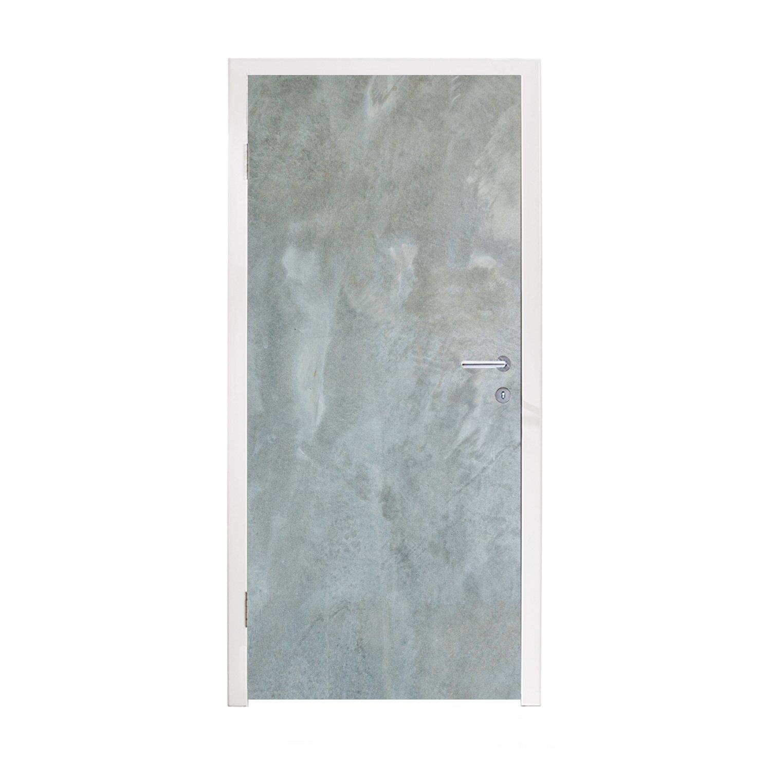 Beton, bedruckt, (1 Wand - für - Türtapete Licht Tür, - Fototapete Türaufkleber, Schatten MuchoWow St), cm Matt, 75x205