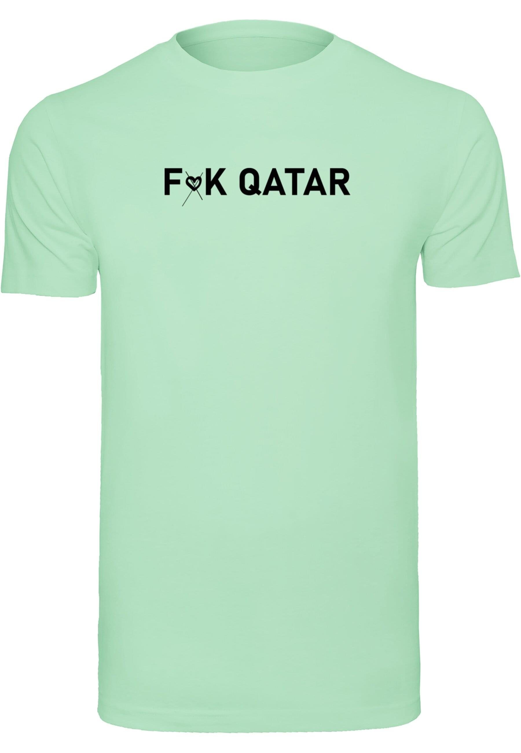 Merchcode T-Shirt Herren F (no heart) K Qatar T-Shirt Round Neck (1-tlg)